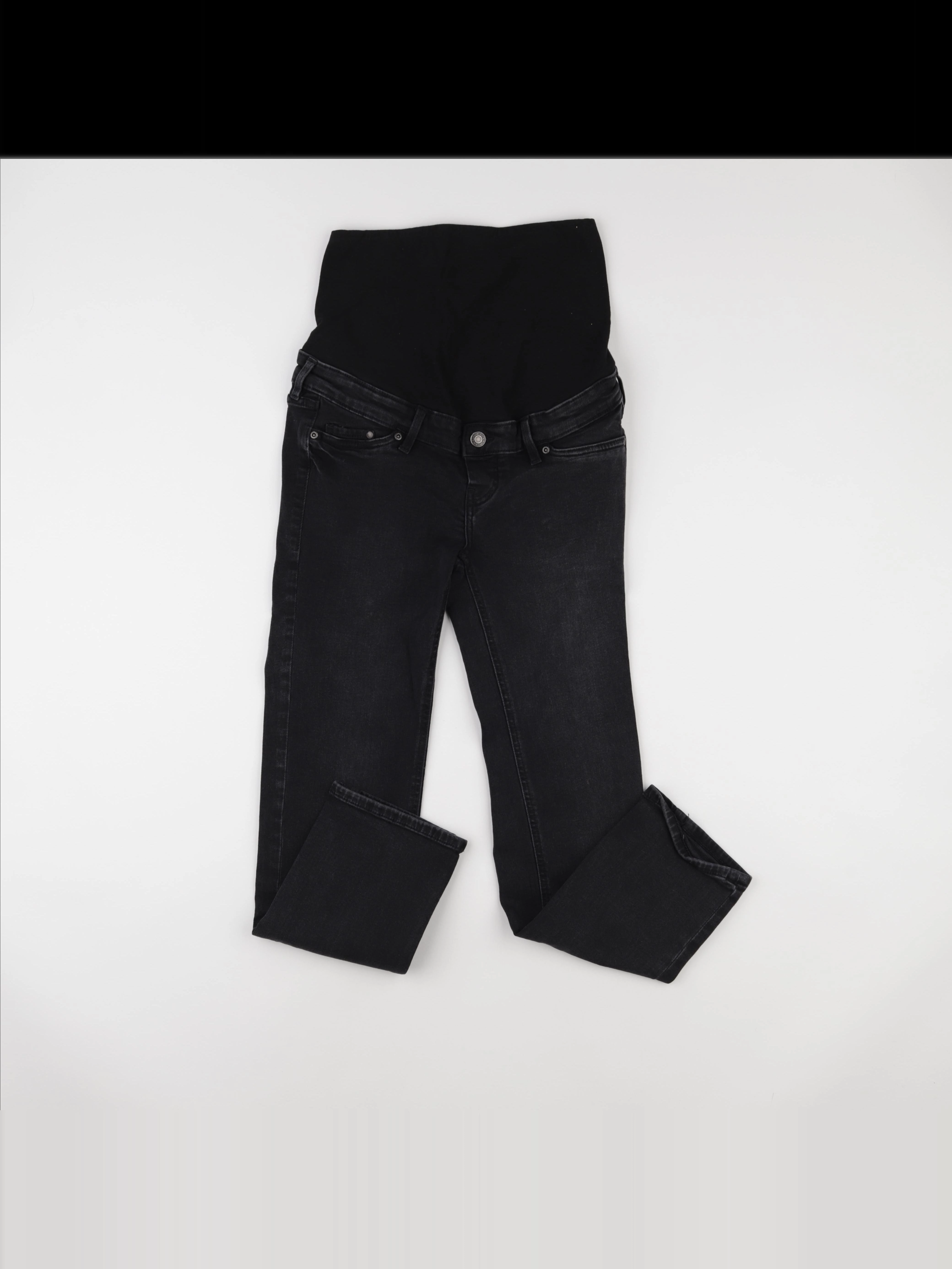 H&M - jean grossesse noir - 34
