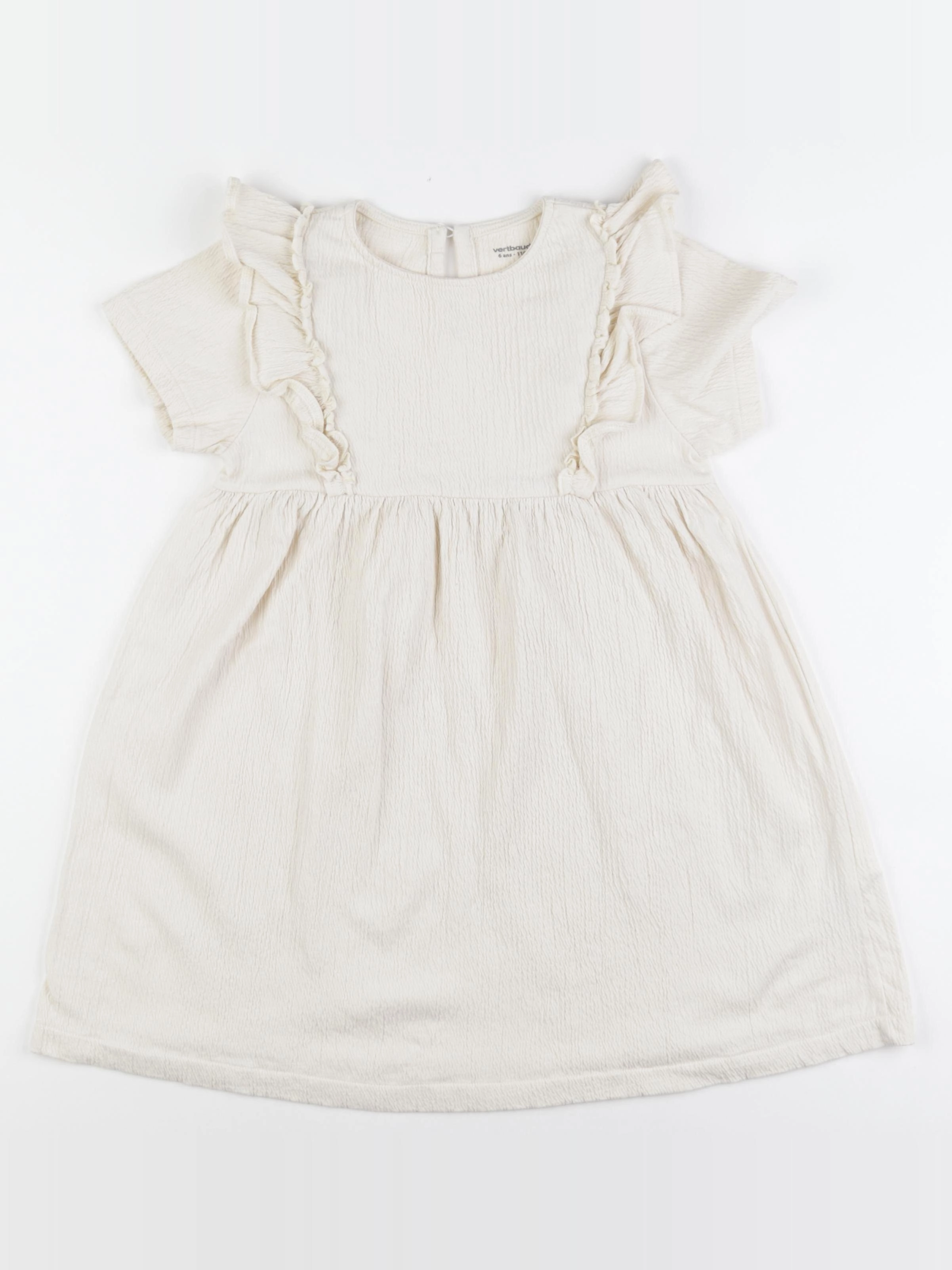 Vertbaudet - robe beige - 6 ans