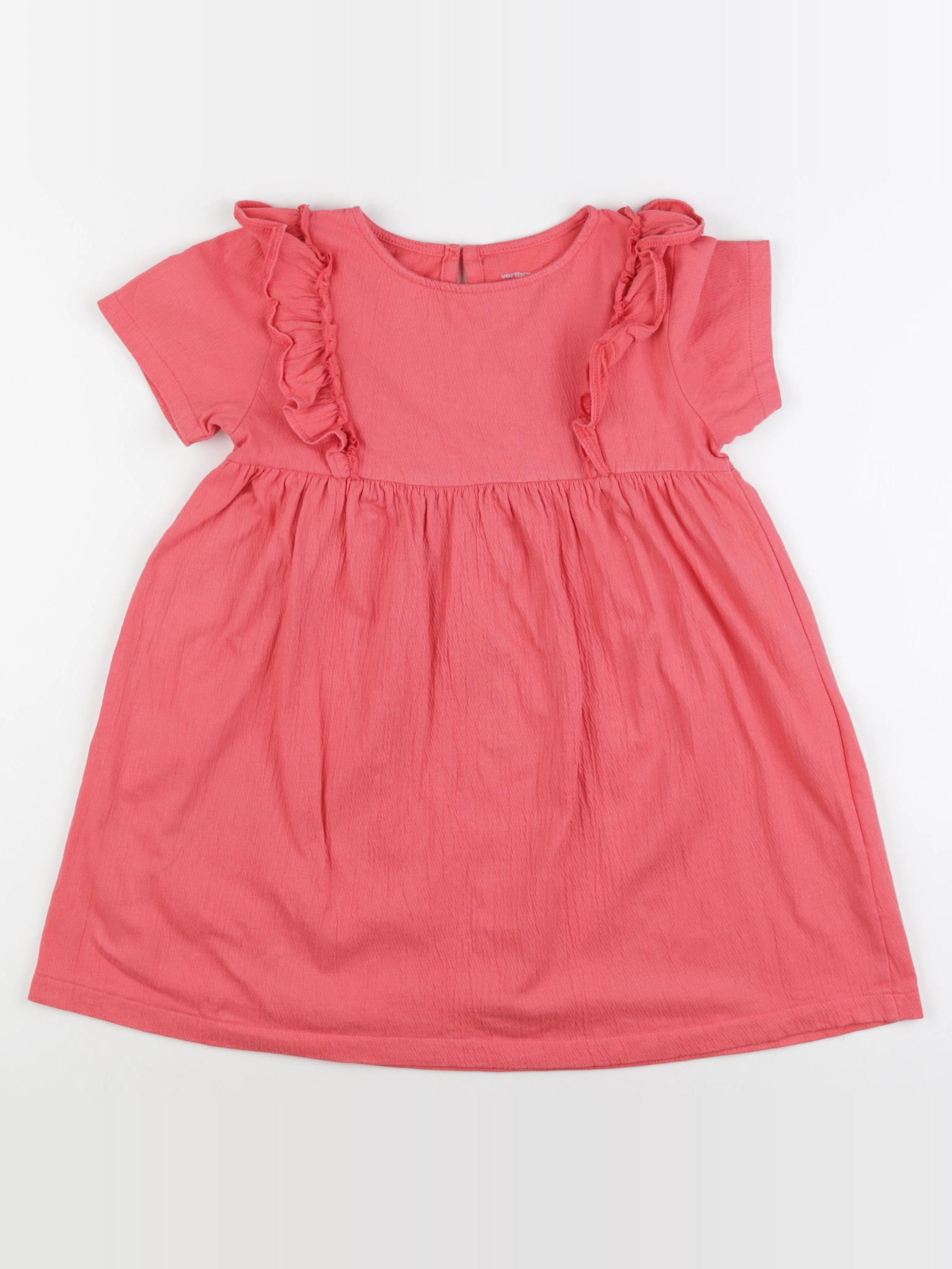 Vertbaudet - robe orange - 6 ans