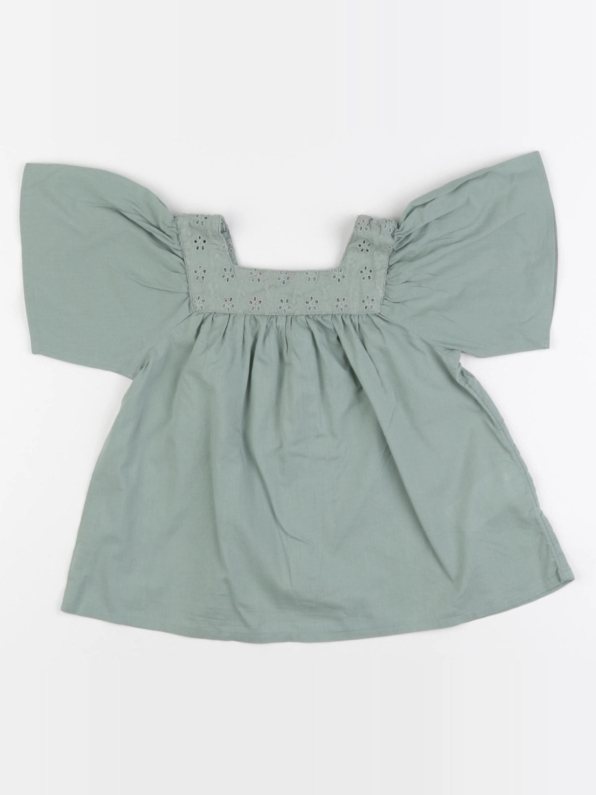 Vertbaudet - blouse vert - 3 mois