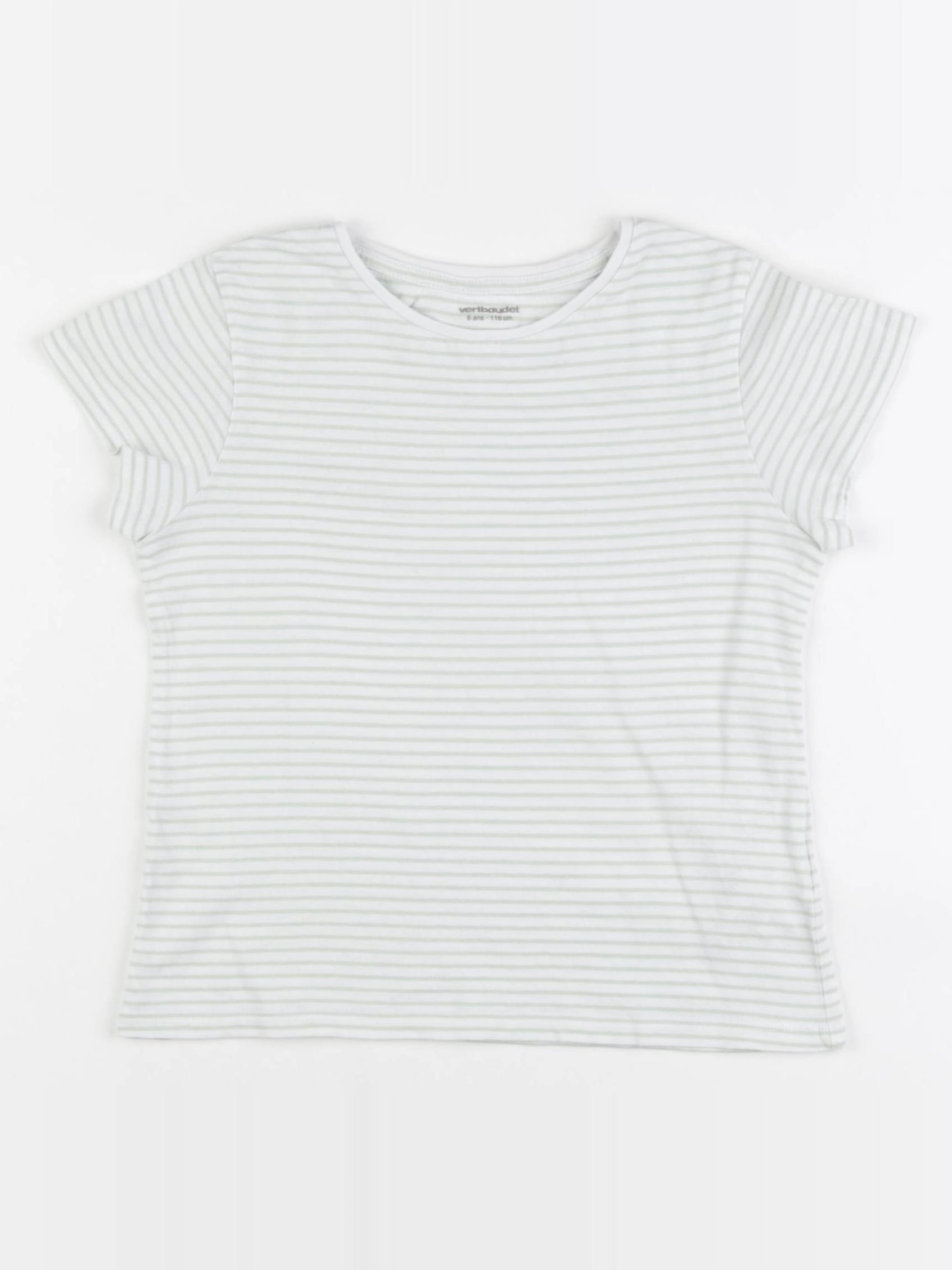 Vertbaudet - tee-shirt vert - 6 ans