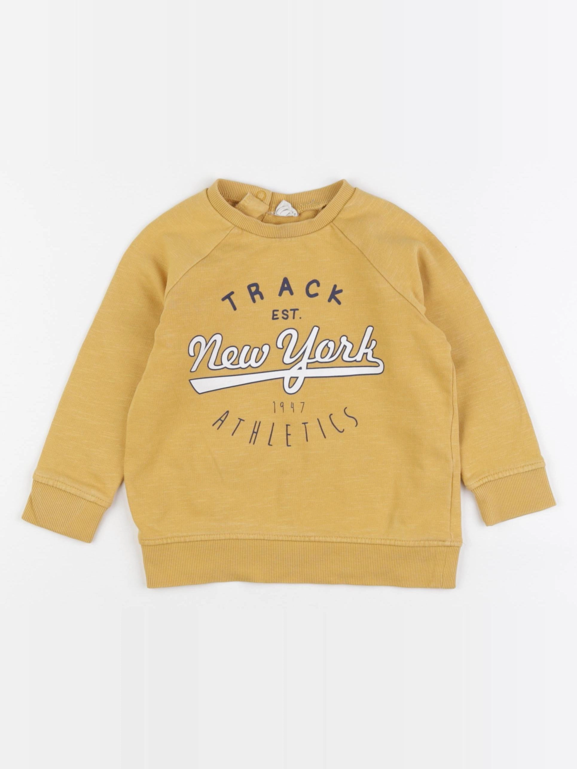 H&M - sweat jaune - 12/18 mois