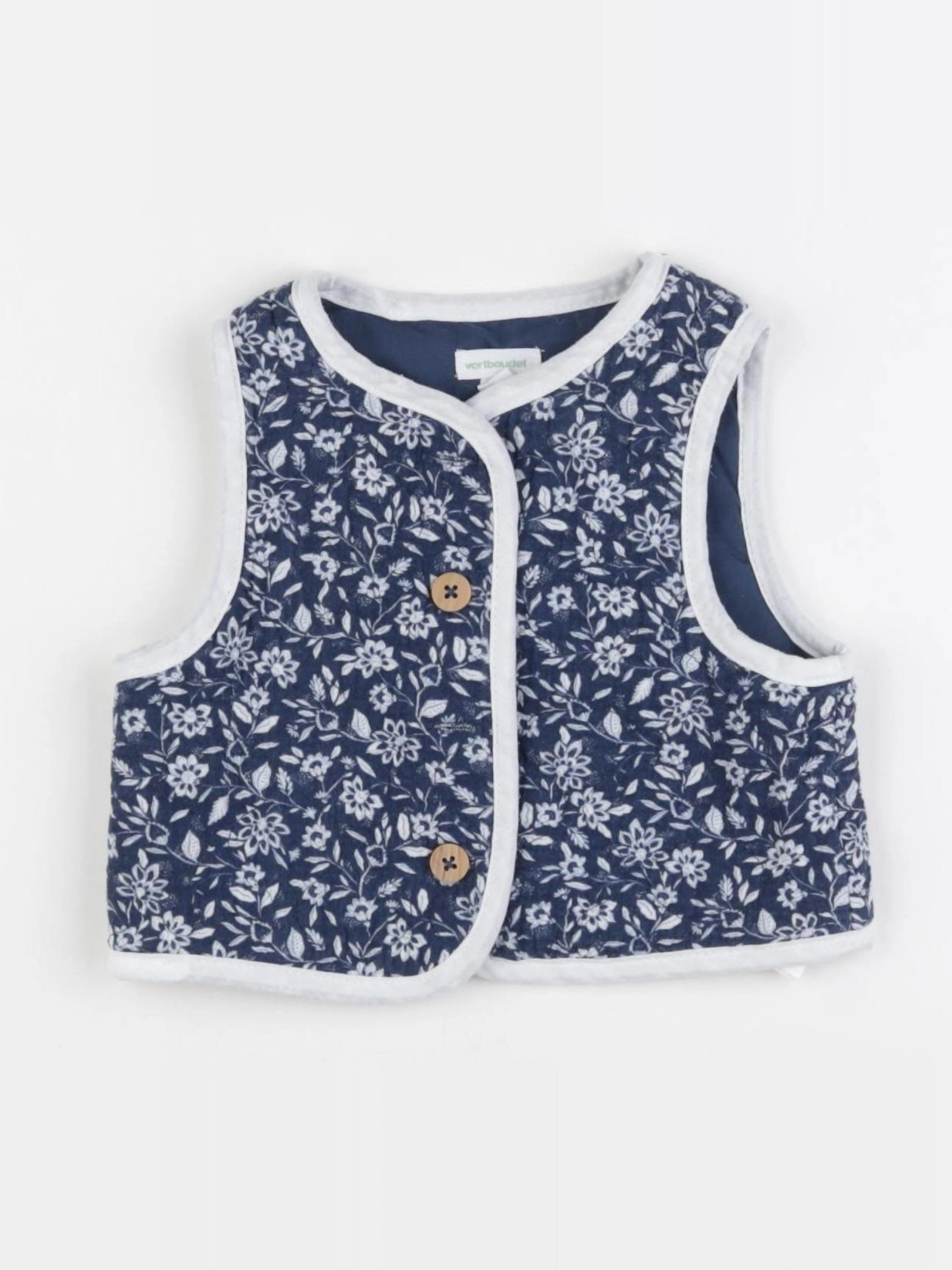 Vertbaudet - gilet bleu - 3 mois