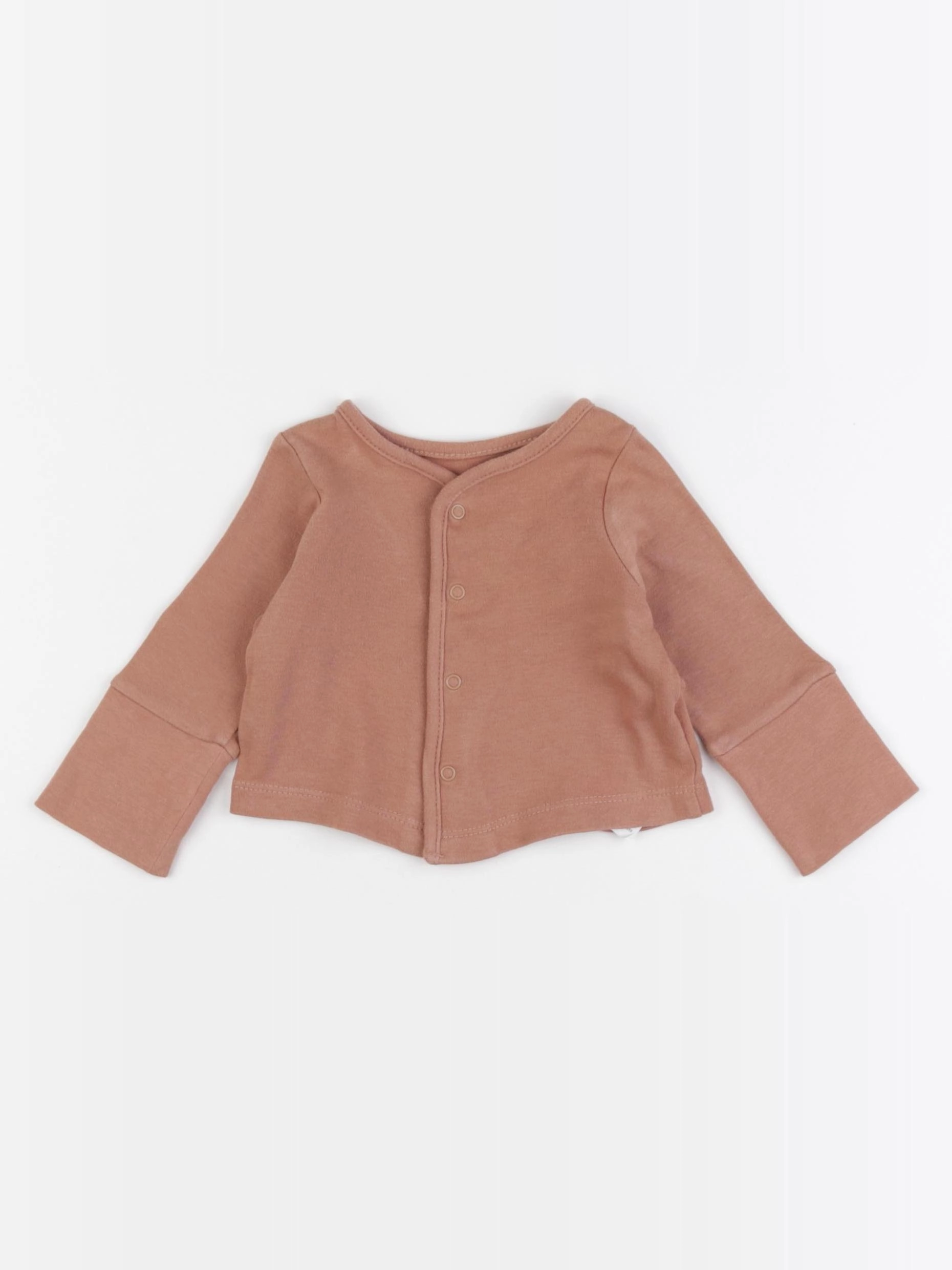 Vertbaudet - sweat marron - 3 mois