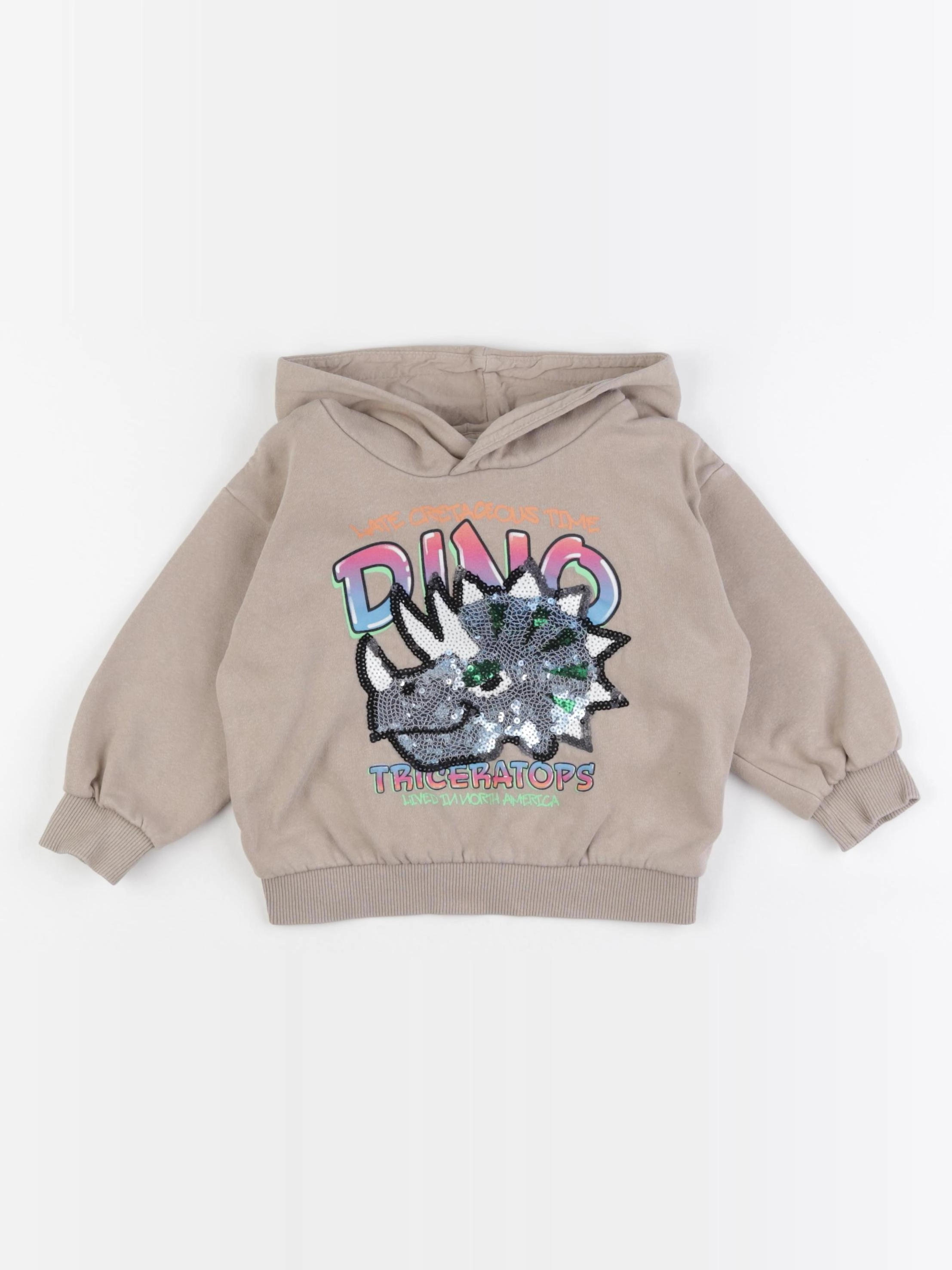 H&M - sweat marron - 2/3 ans