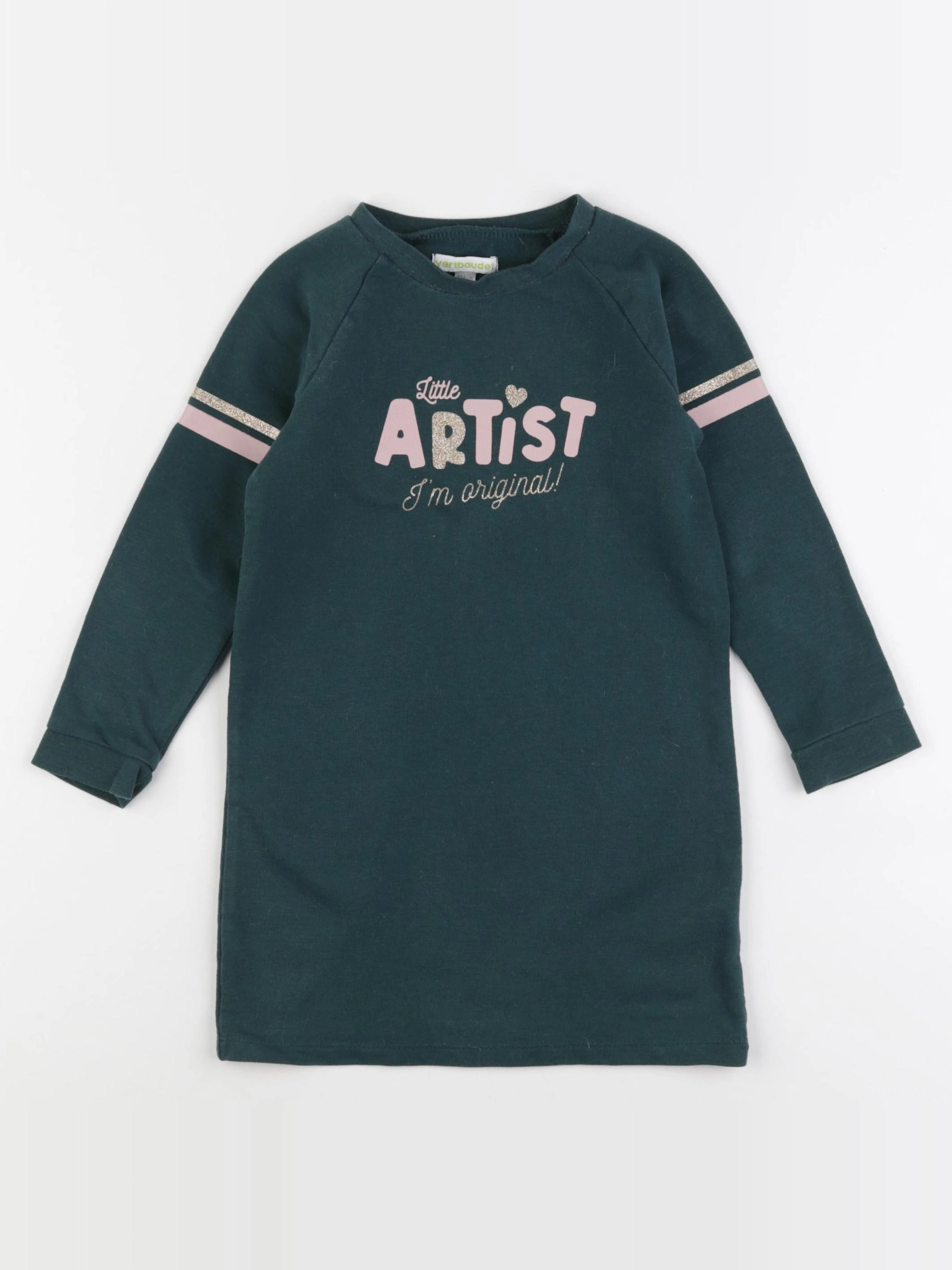 Vertbaudet - robe vert - 4 ans