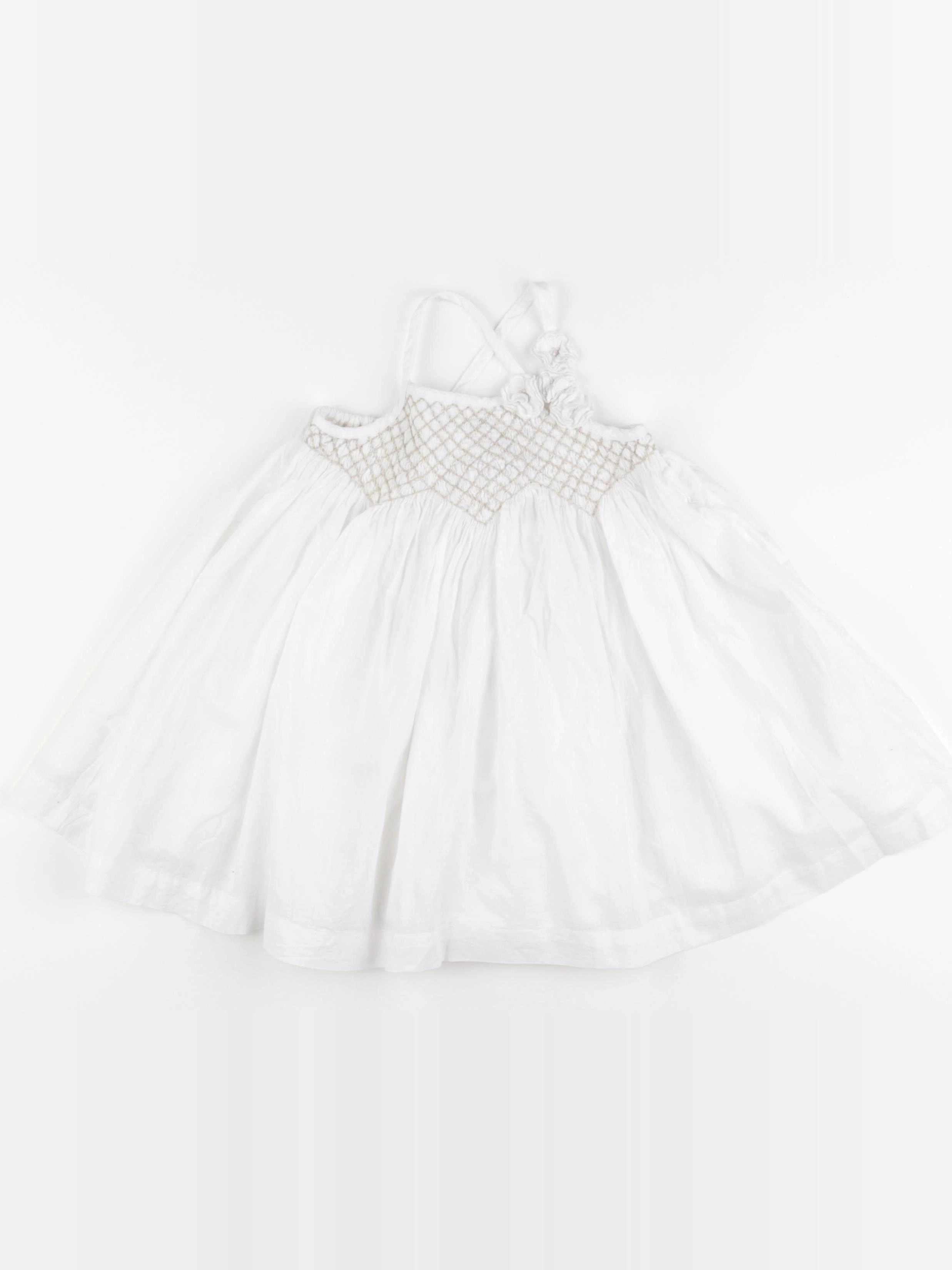 Vertbaudet - robe blanc - 18 mois