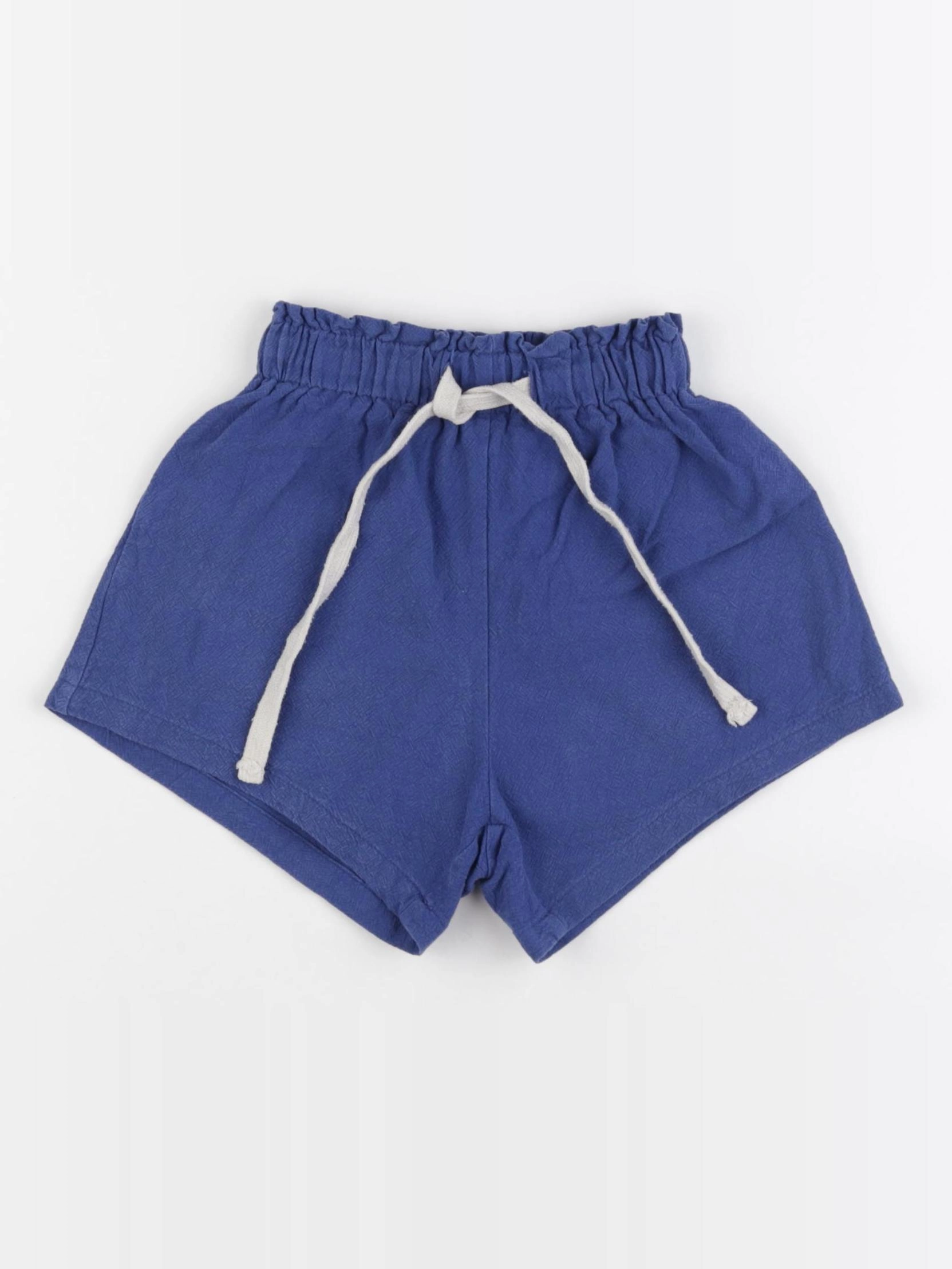 Gamin gamine - short bleu - 3 ans