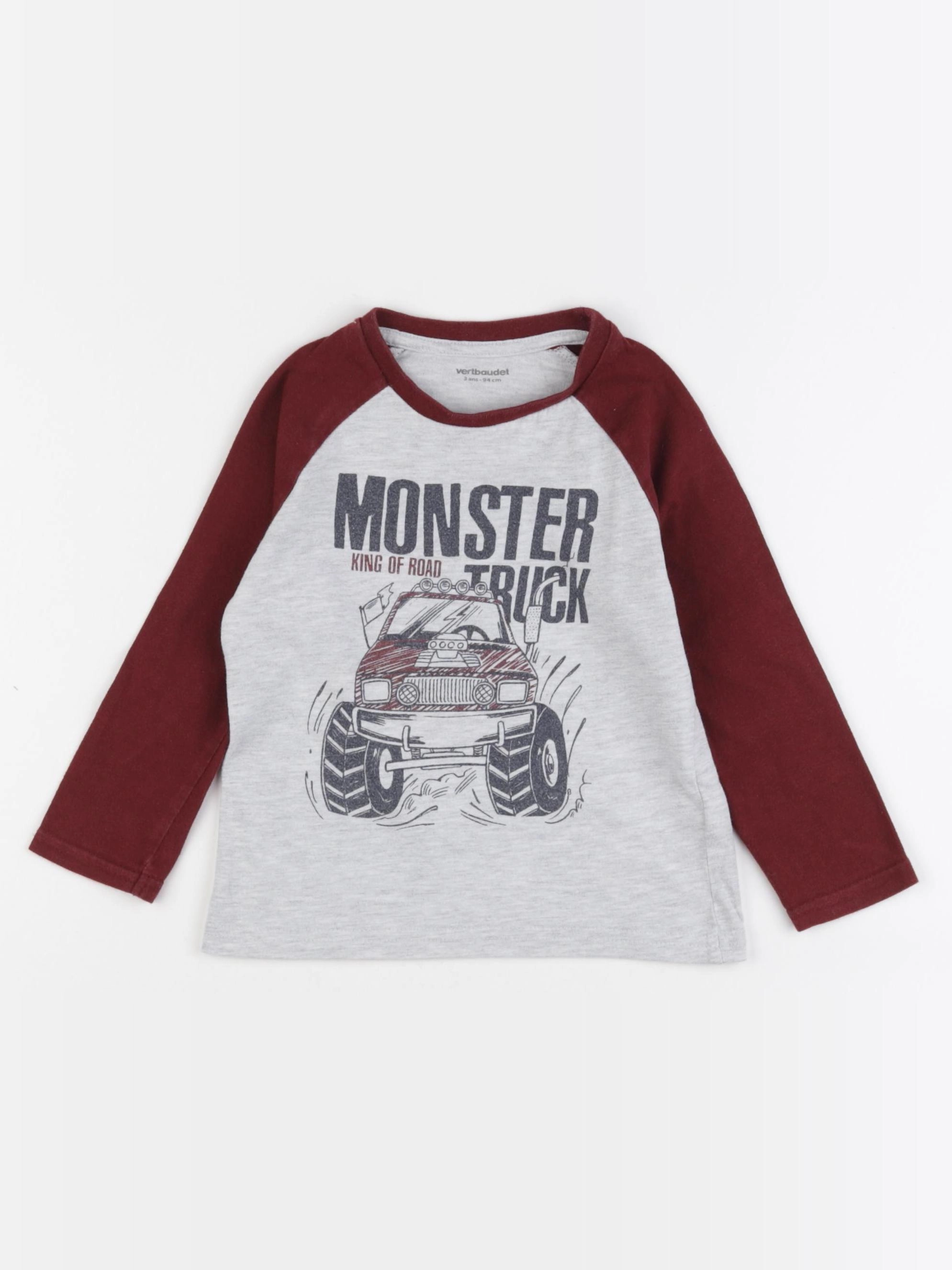 Vertbaudet - tee-shirt gris - 3 ans