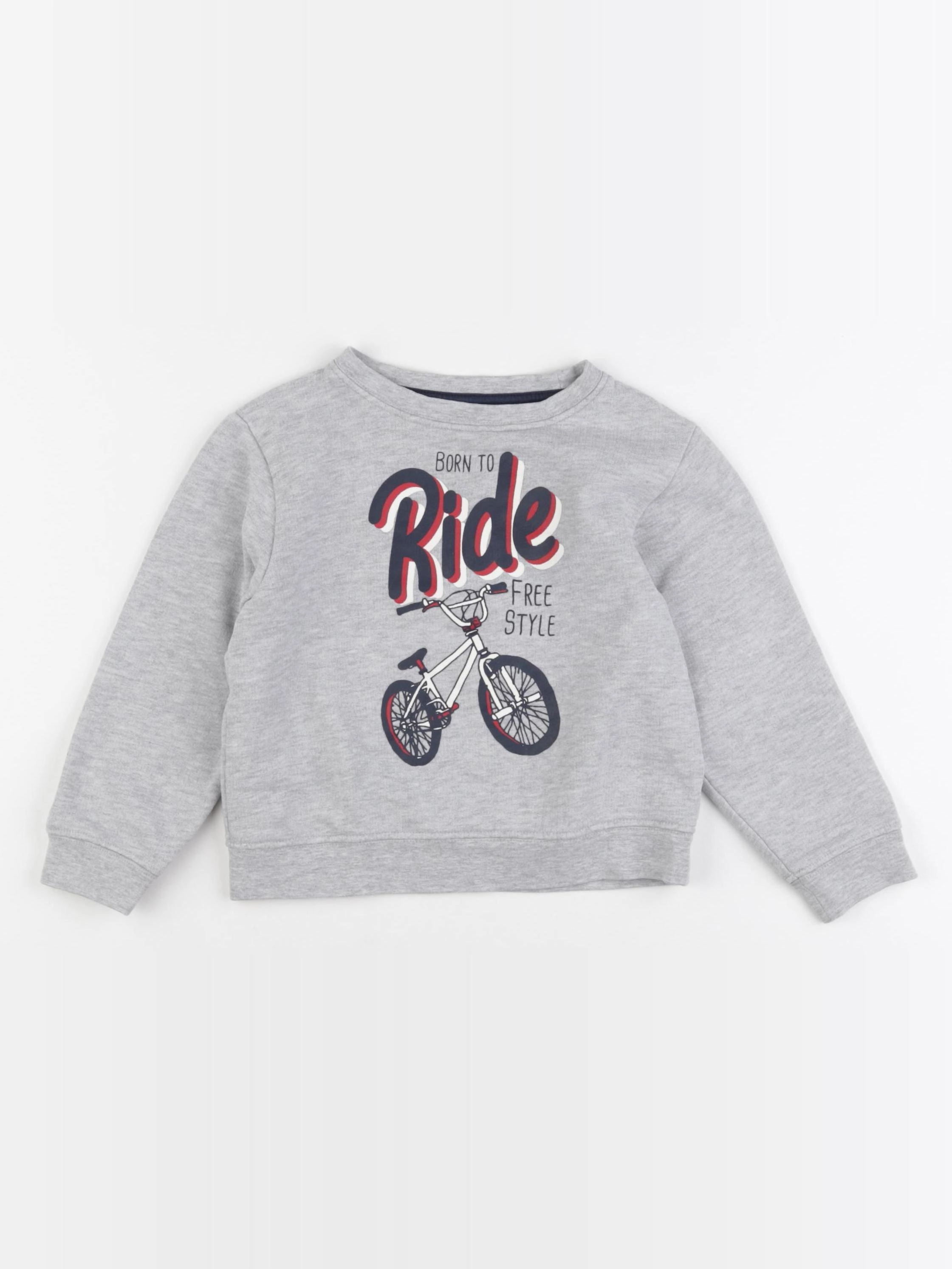 Vertbaudet - sweat gris - 4 ans
