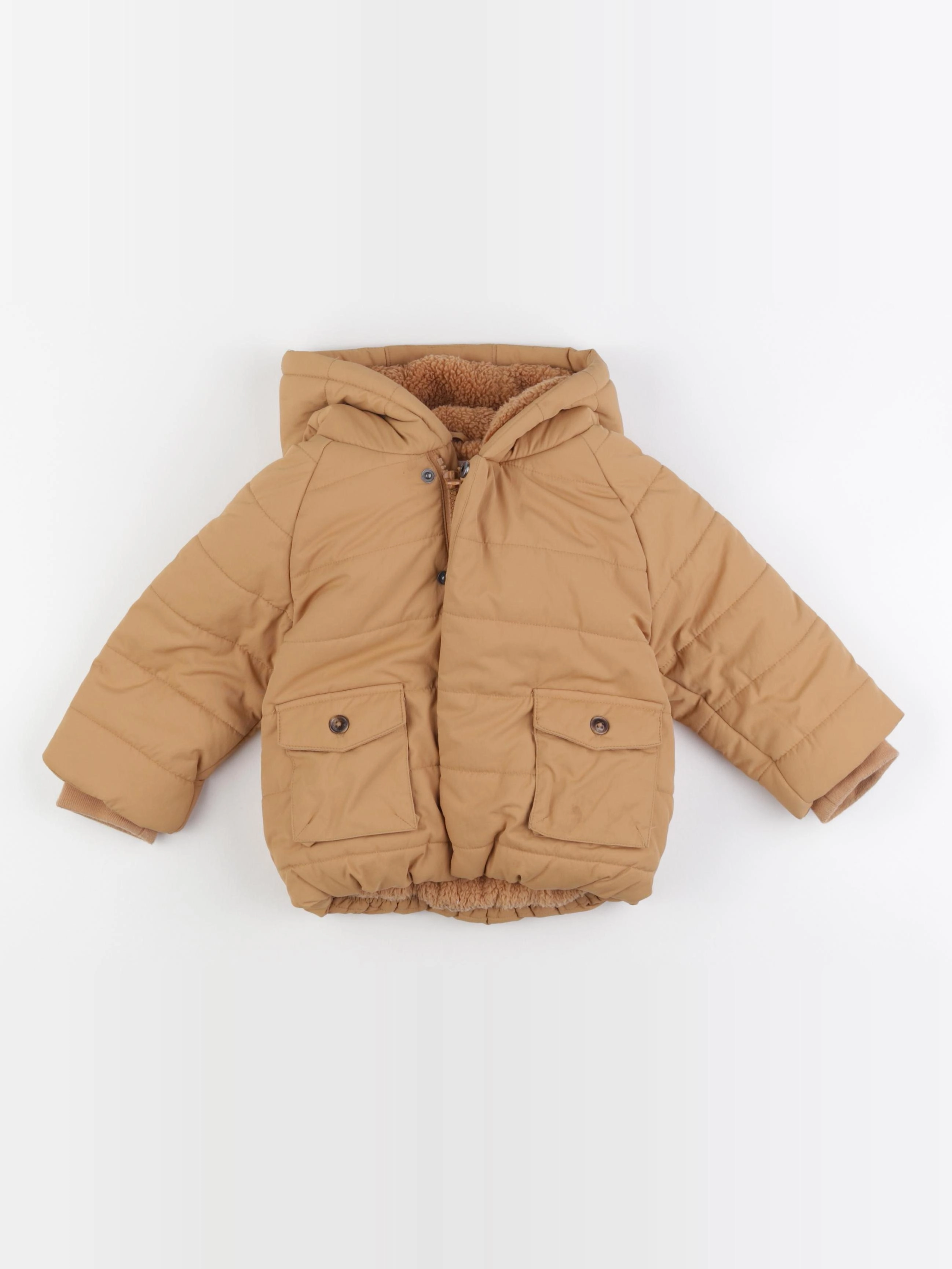 Vertbaudet - doudoune marron - 24 mois