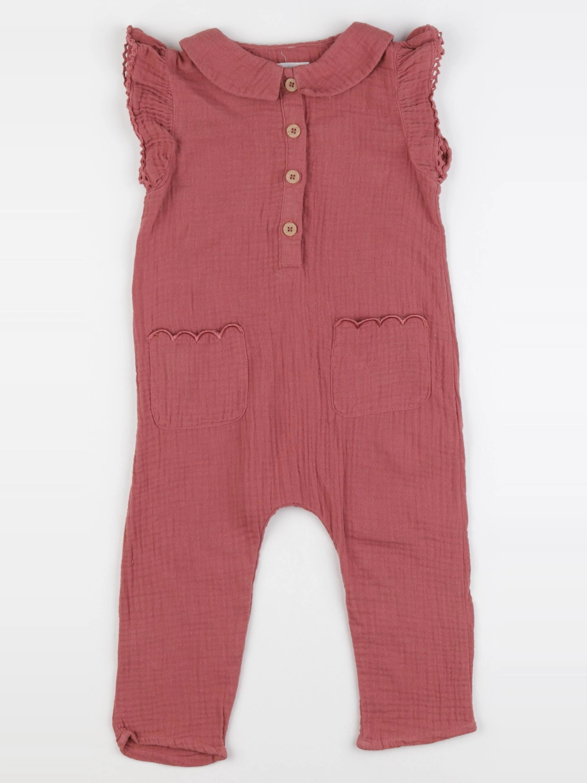 Vertbaudet - combinaison rose - 2 ans