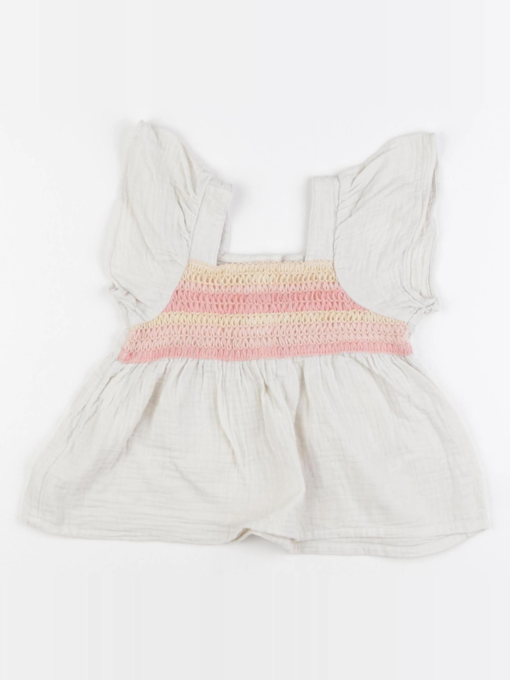 Vertbaudet - blouse beige - 2 ans