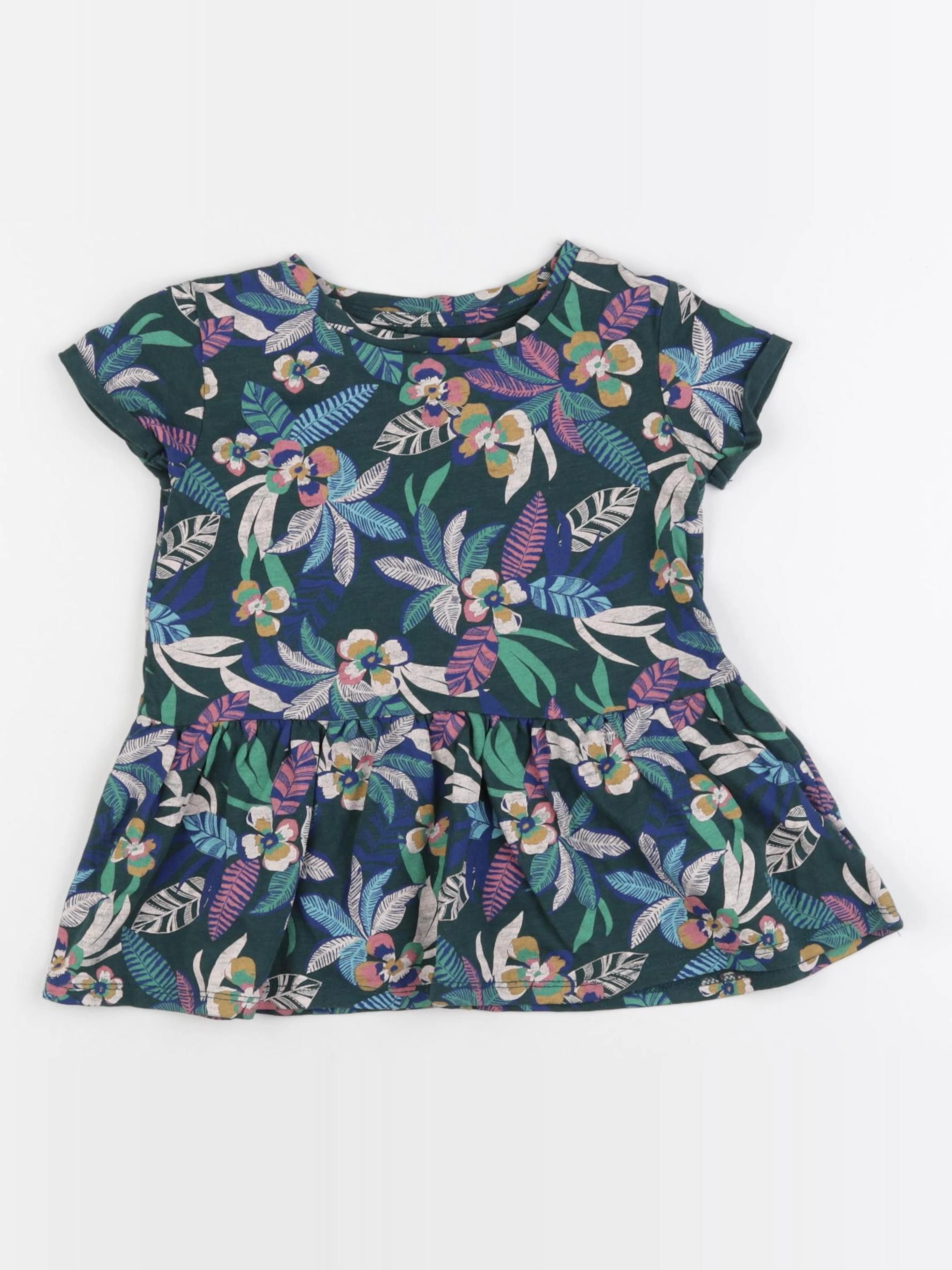 Vertbaudet - robe multicolore - 2 ans