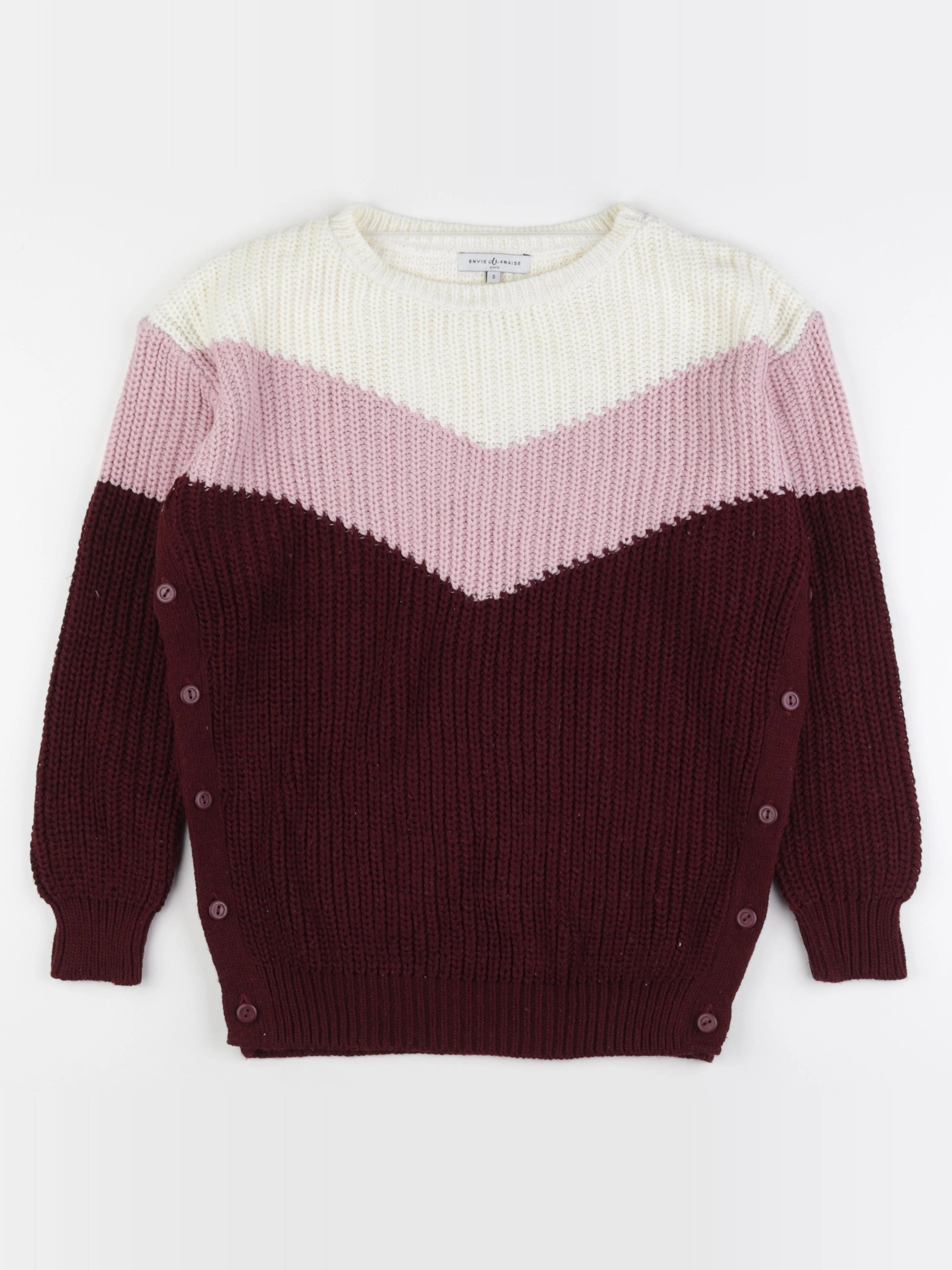 Envie de fraise - pull grossesse rose - s