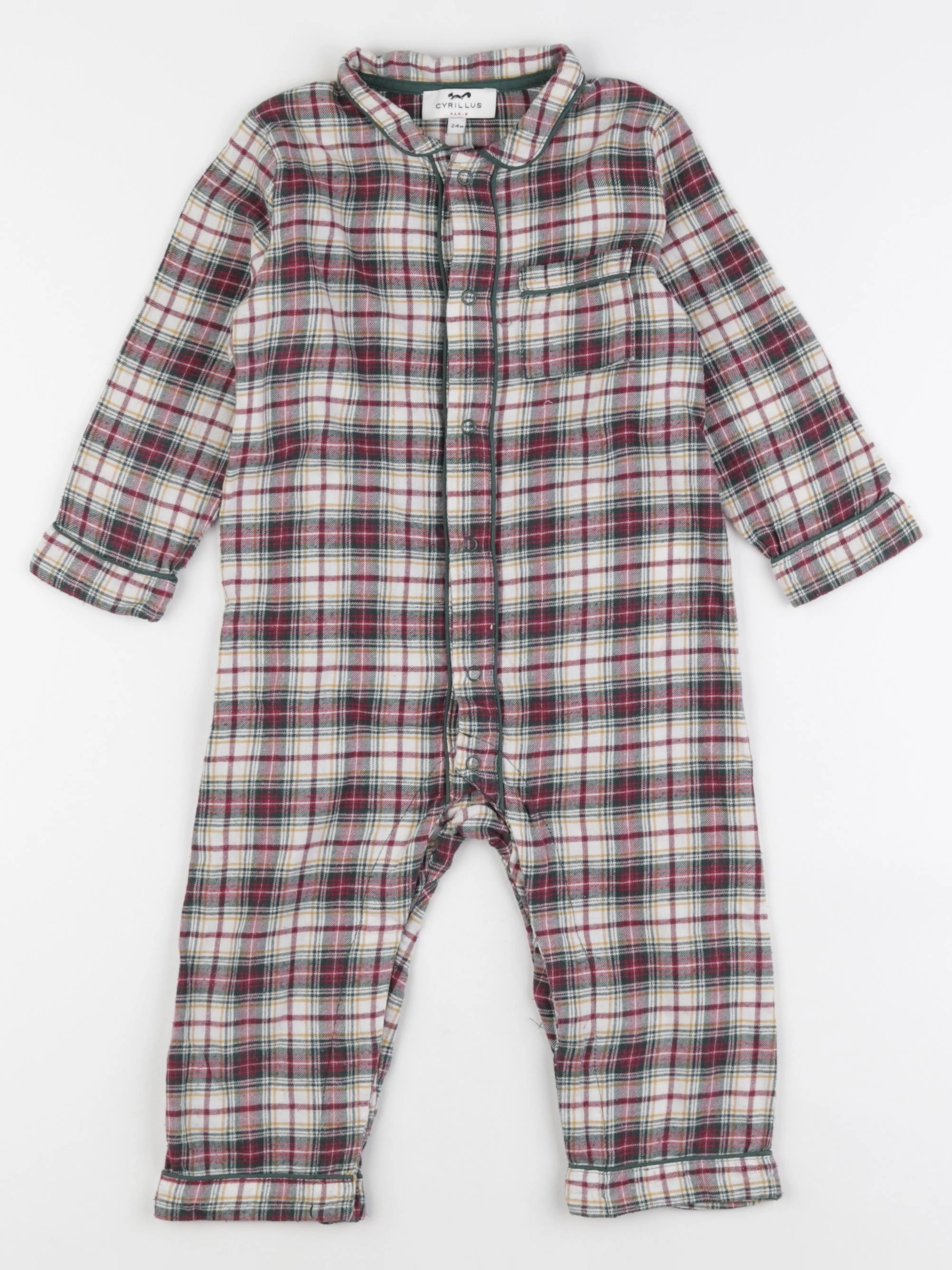 Cyrillus - pyjama coton multicolore - 24 mois