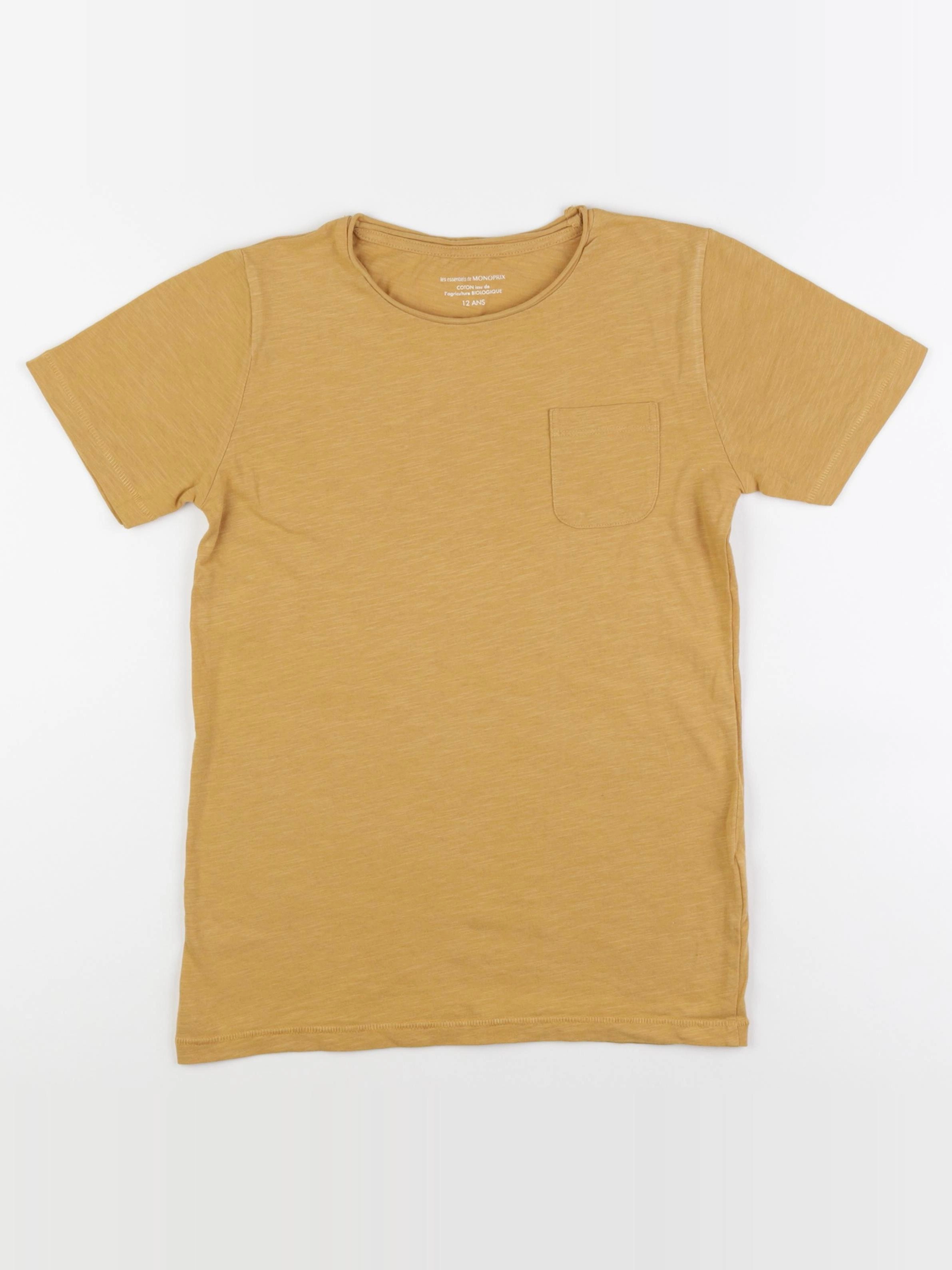 Monoprix - tee-shirt jaune - 12 ans