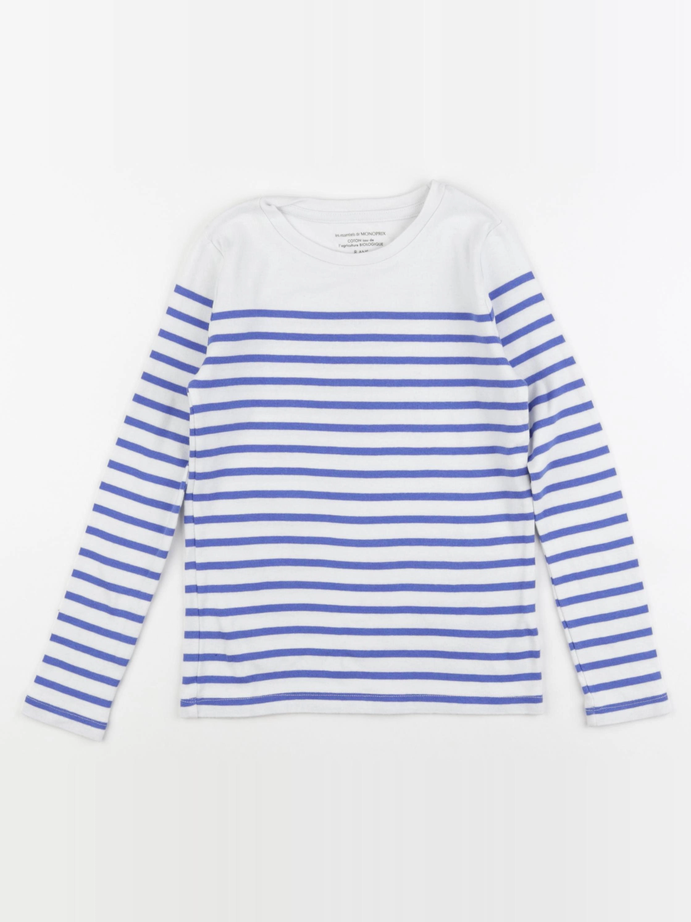 Monoprix - tee-shirt bleu - 8 ans