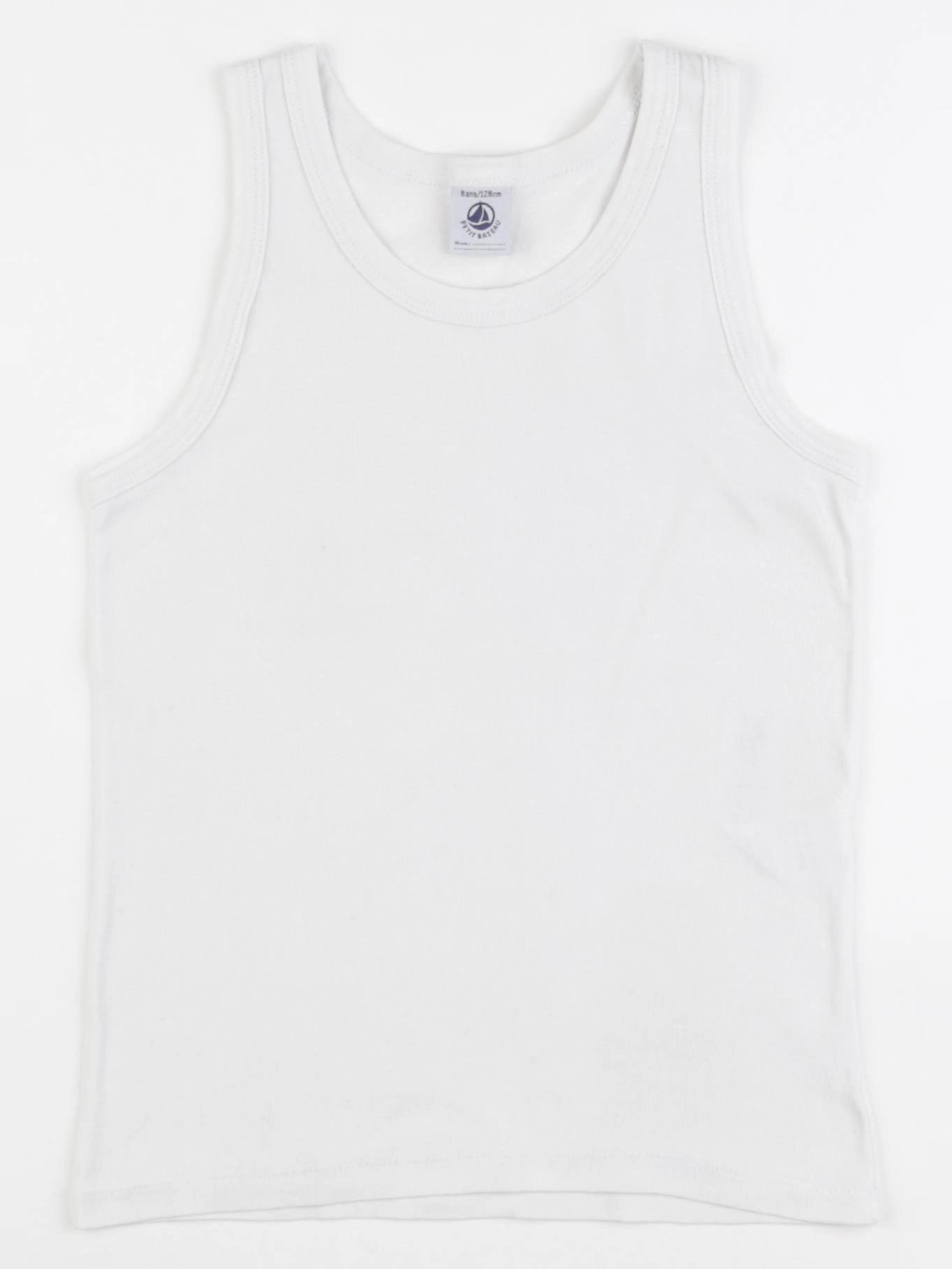 Petit Bateau - maillot de corps blanc - 8 ans