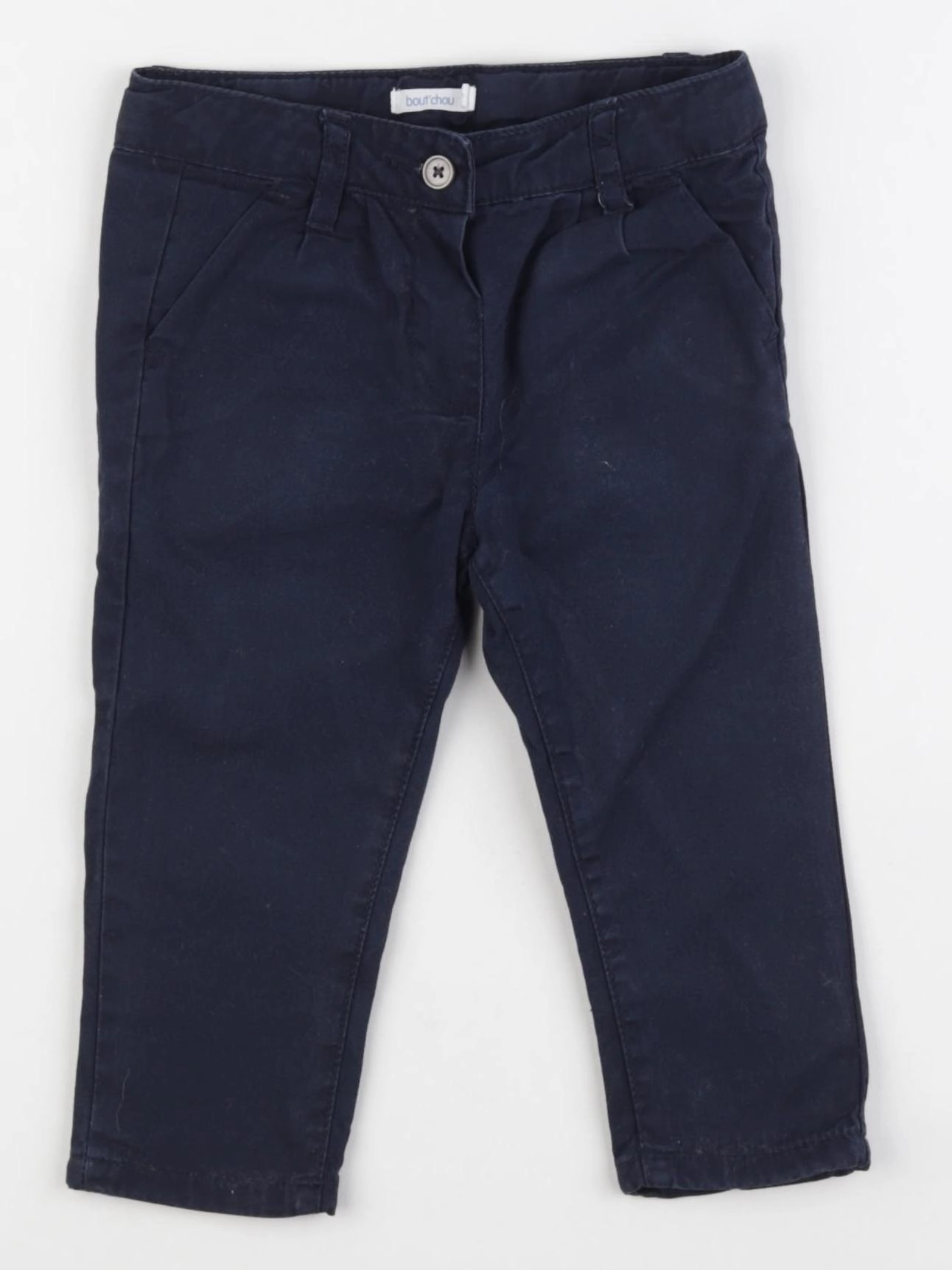 Boutchou - pantalon bleu - 12 mois