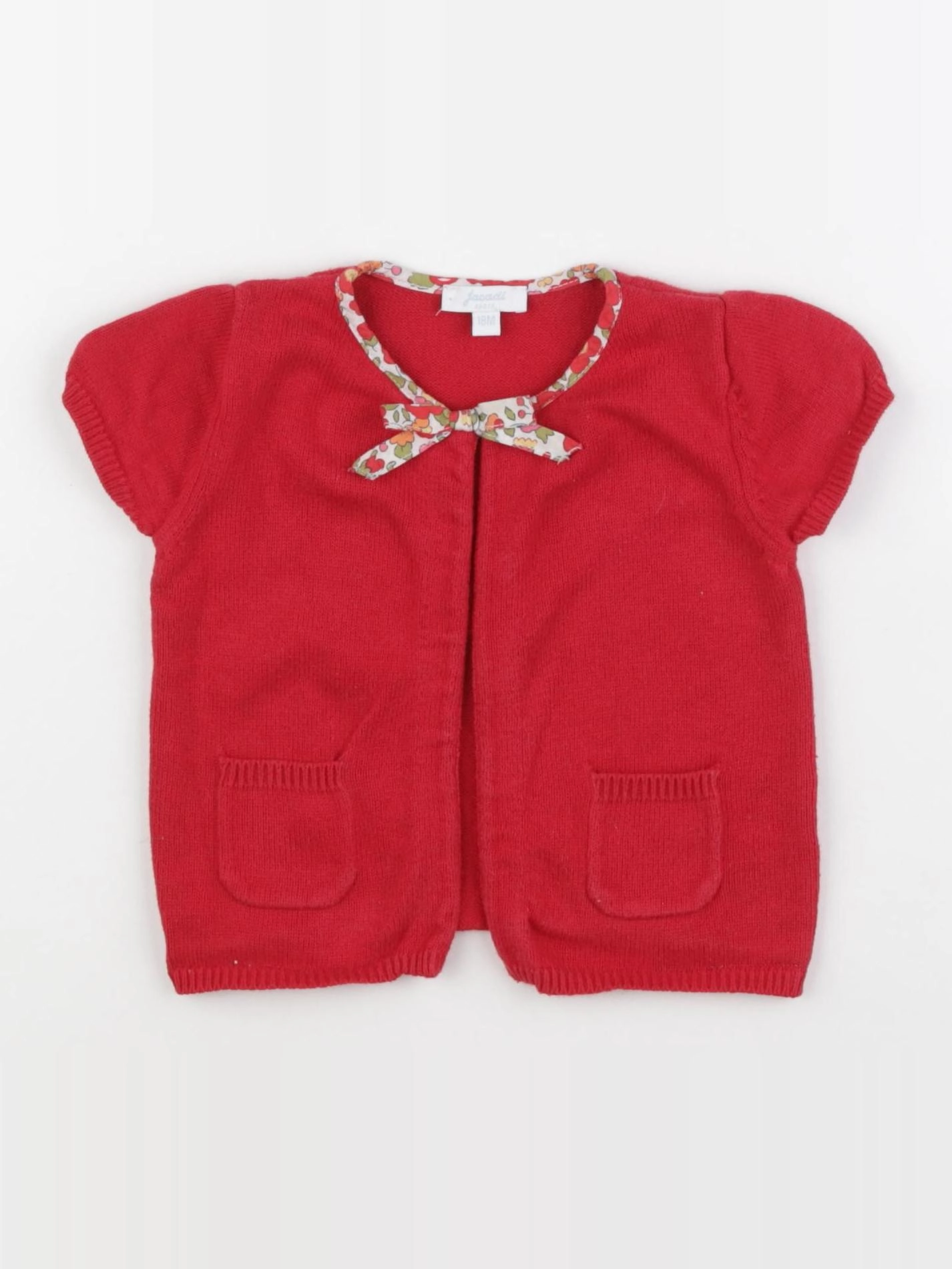 Jacadi - gilet rouge - 18 mois