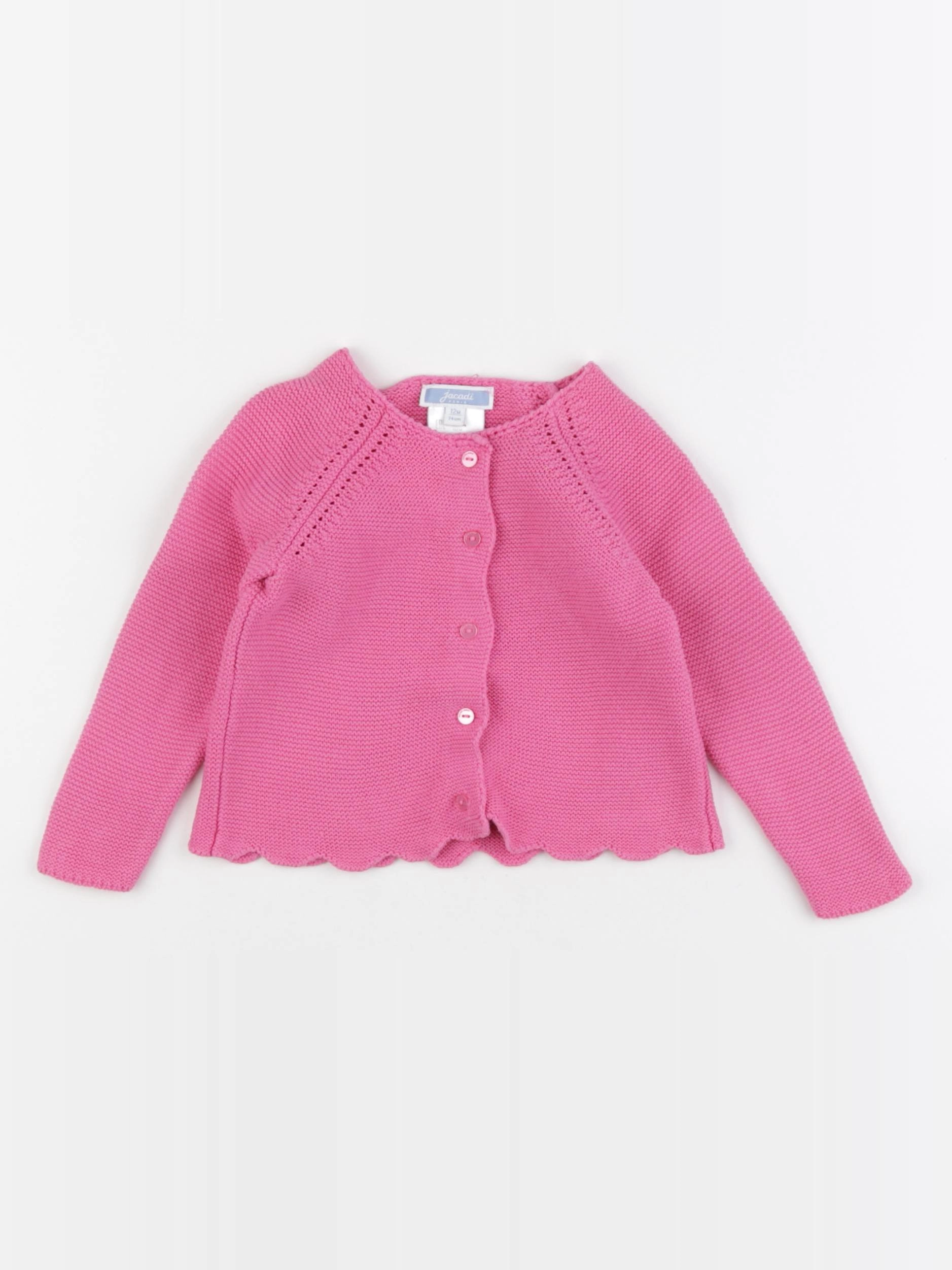 Jacadi - gilet rose - 12 mois
