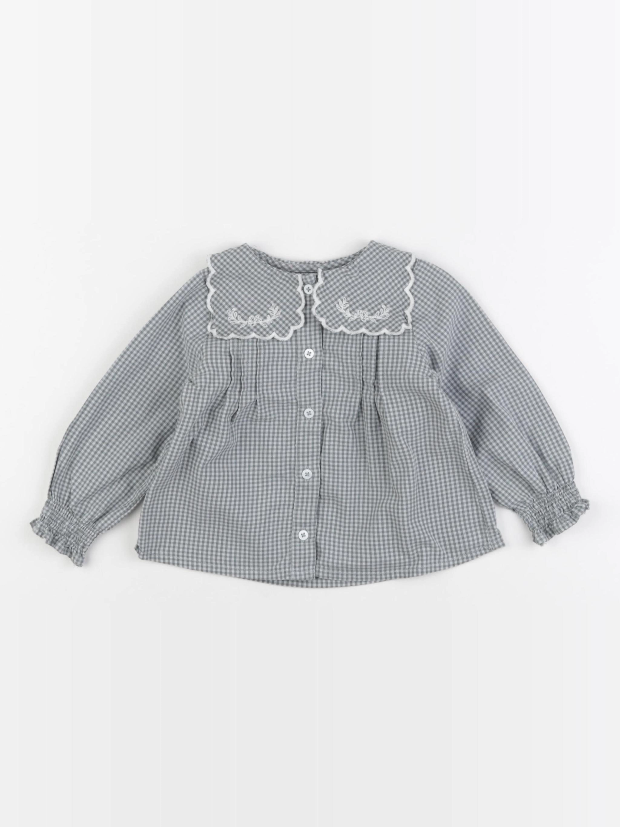 Cyrillus - blouse vert - 18 mois