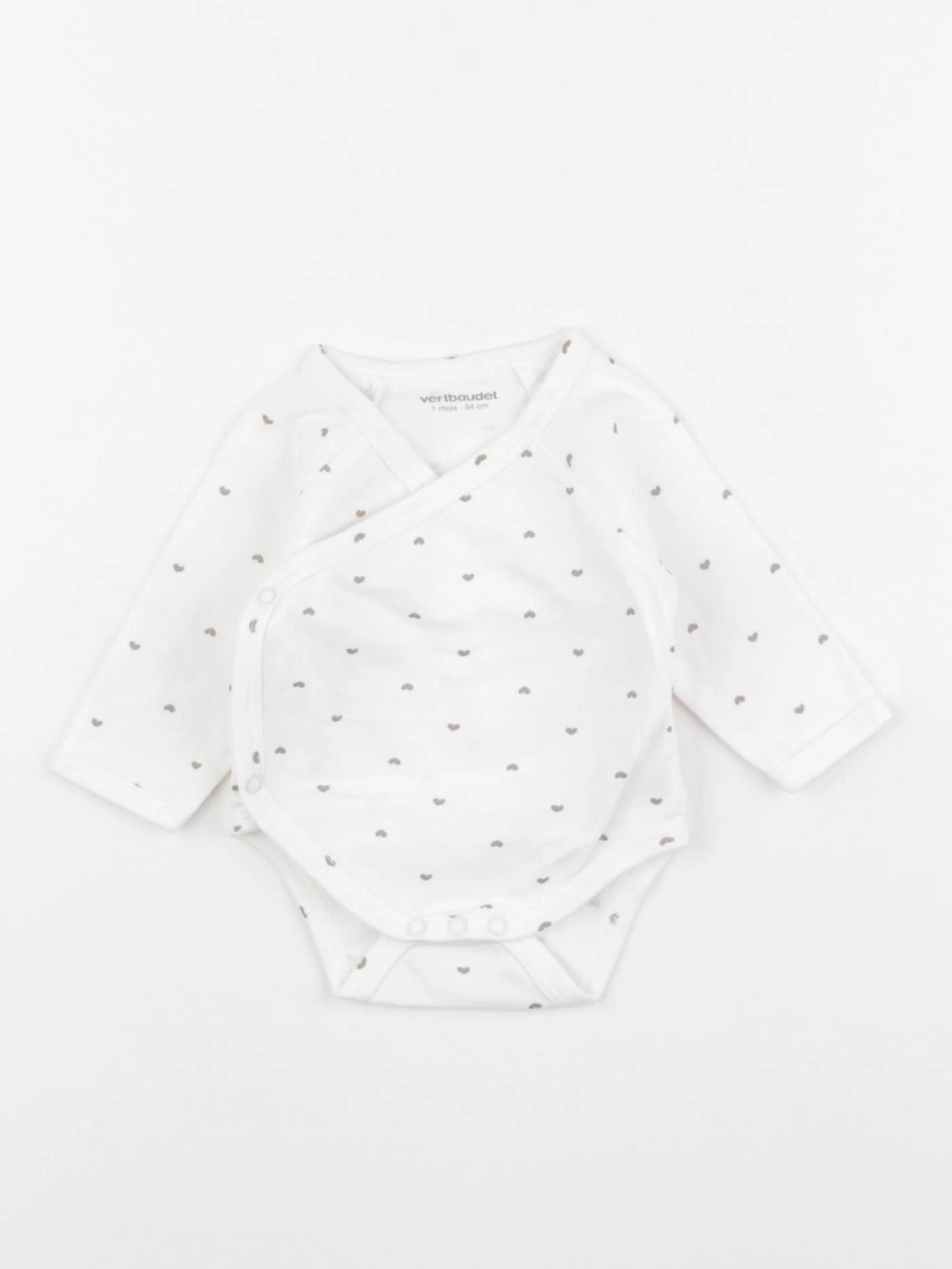 Vertbaudet - body blanc - 1 mois