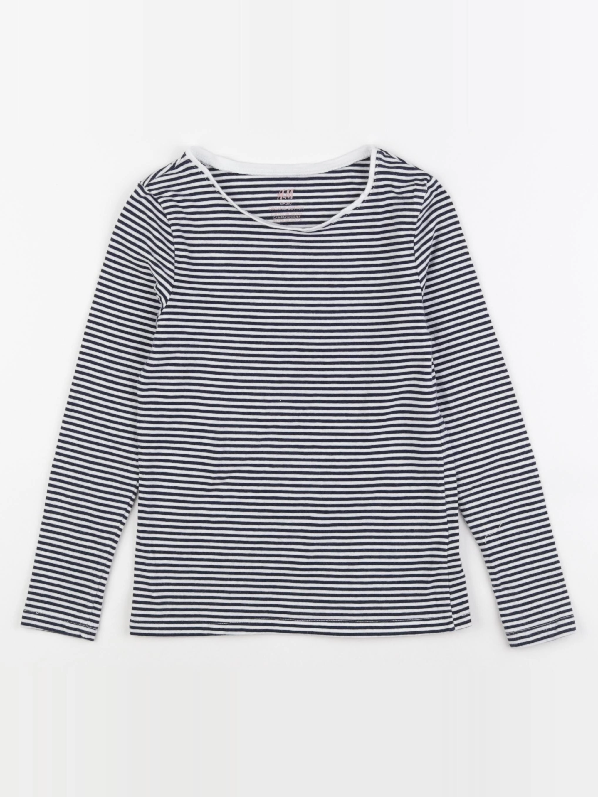 H&M - tee-shirt bleu - 6/8 ans