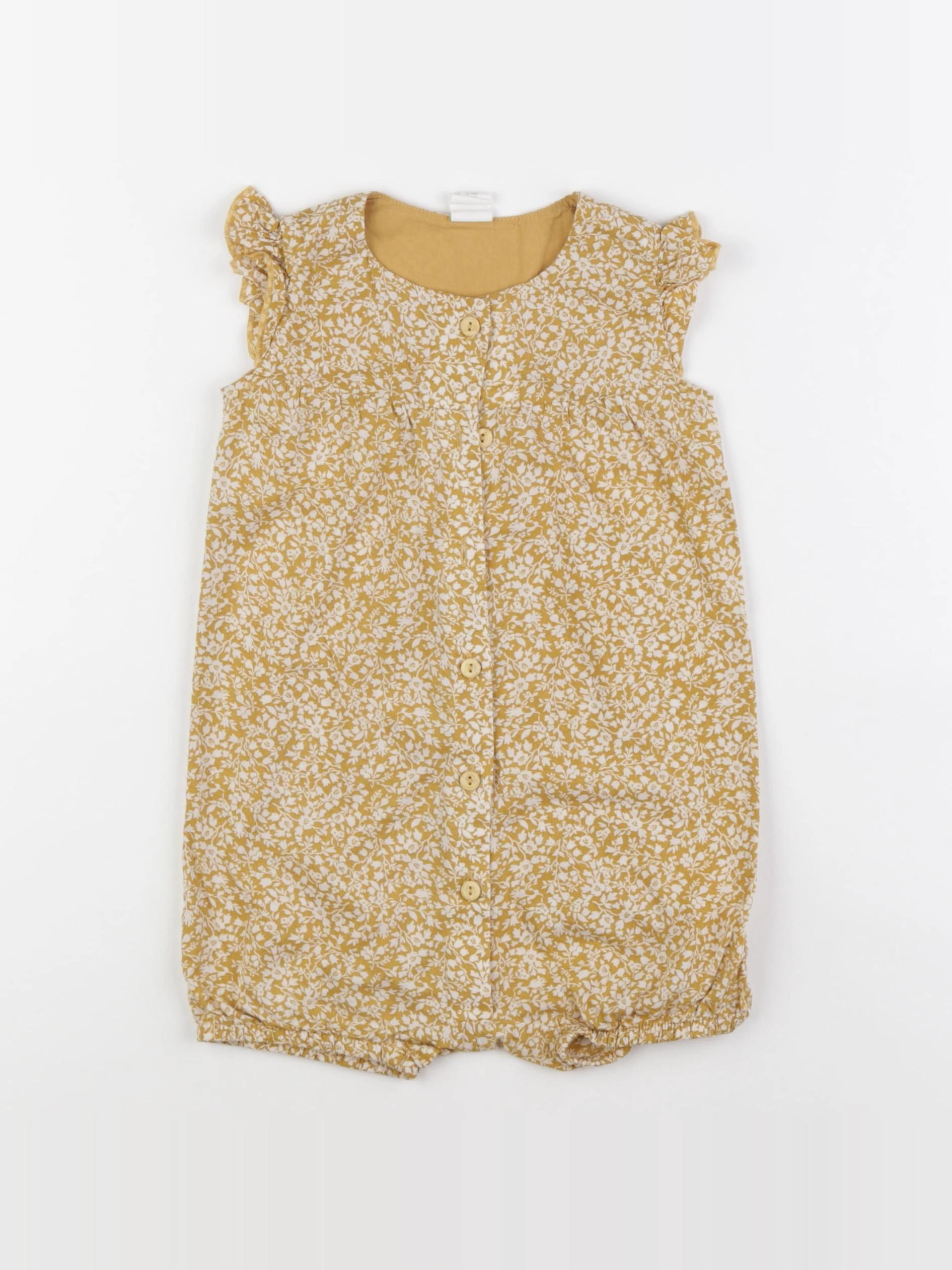 H&M - combinaison jaune - 12/18 mois