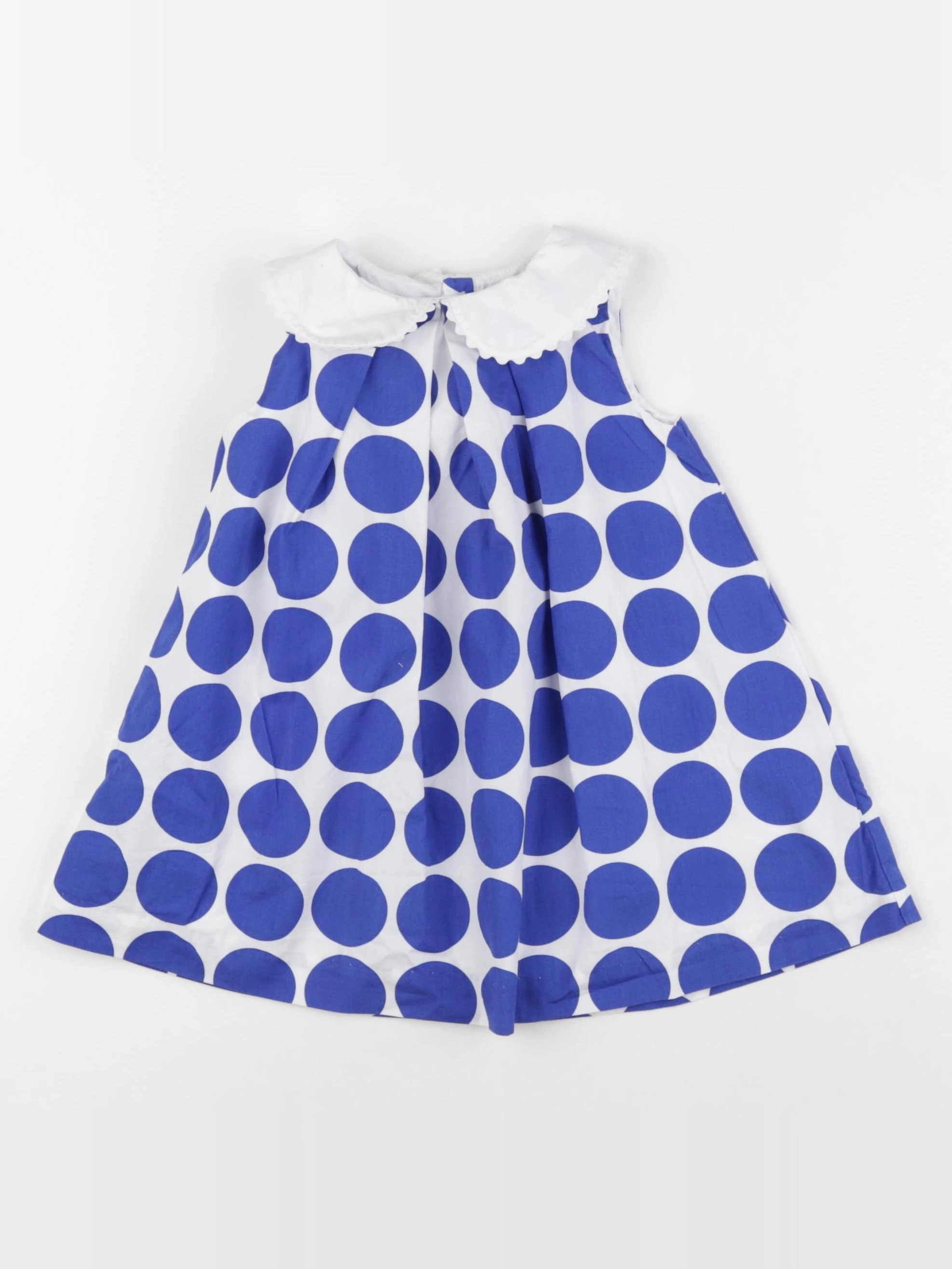 Jacadi - robe blanc, bleu - 24 mois