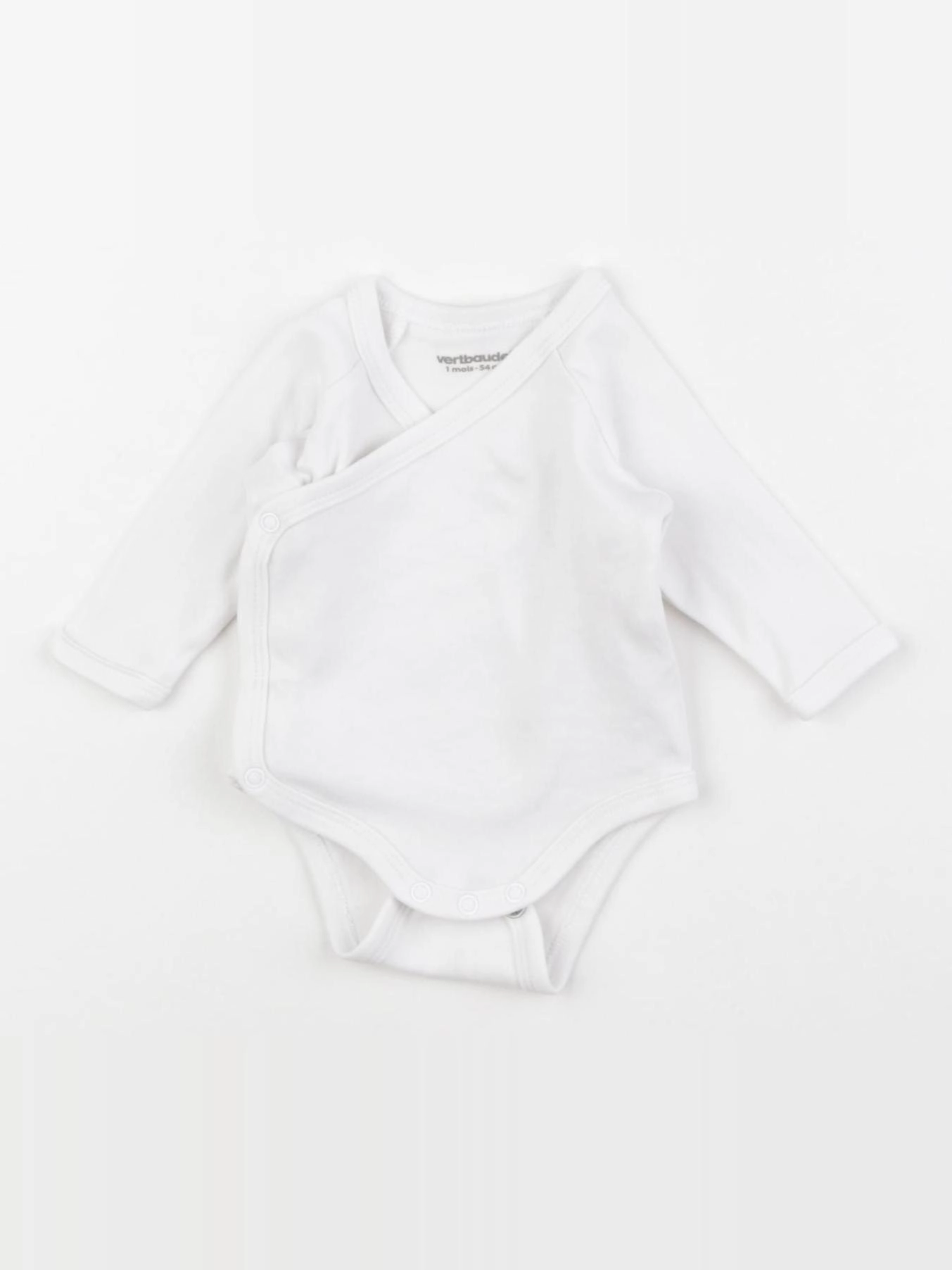 Vertbaudet - body blanc - 1 mois