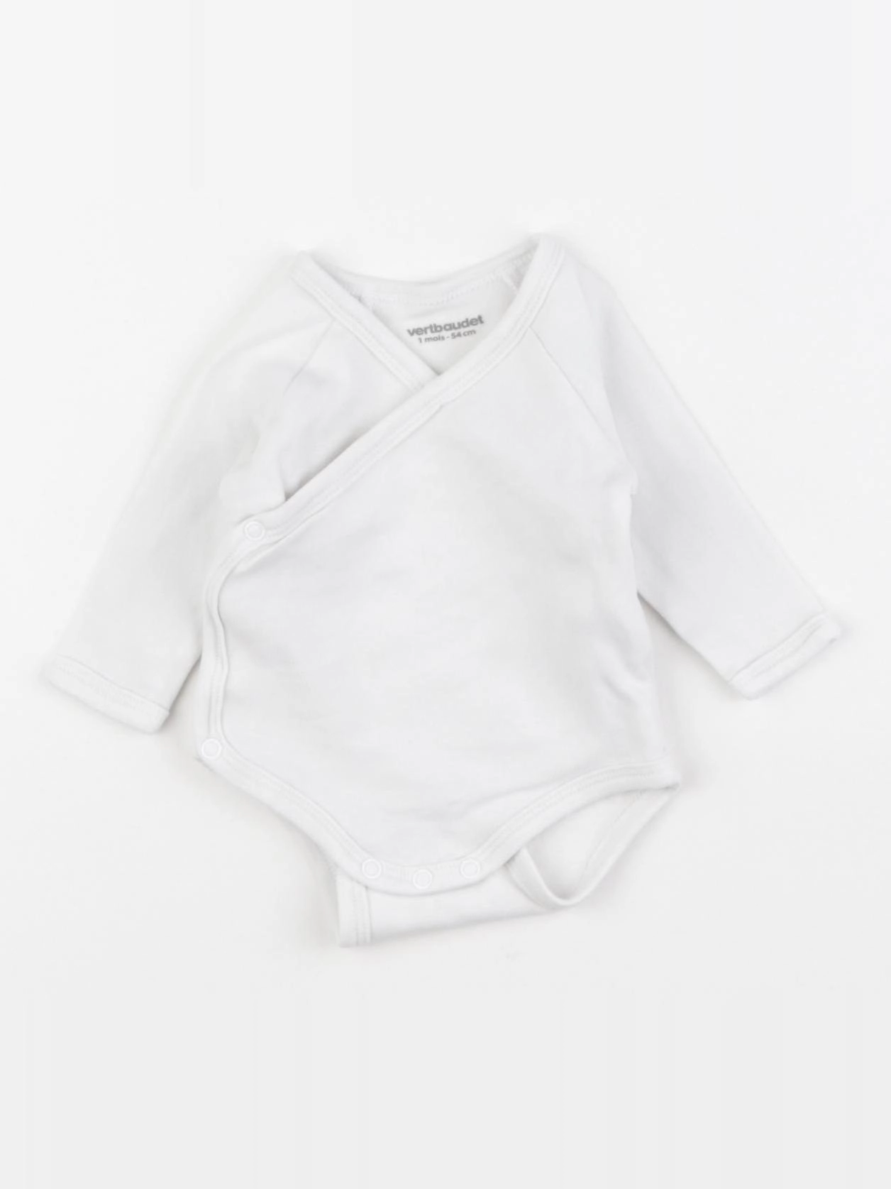 Vertbaudet - body blanc - 1 mois