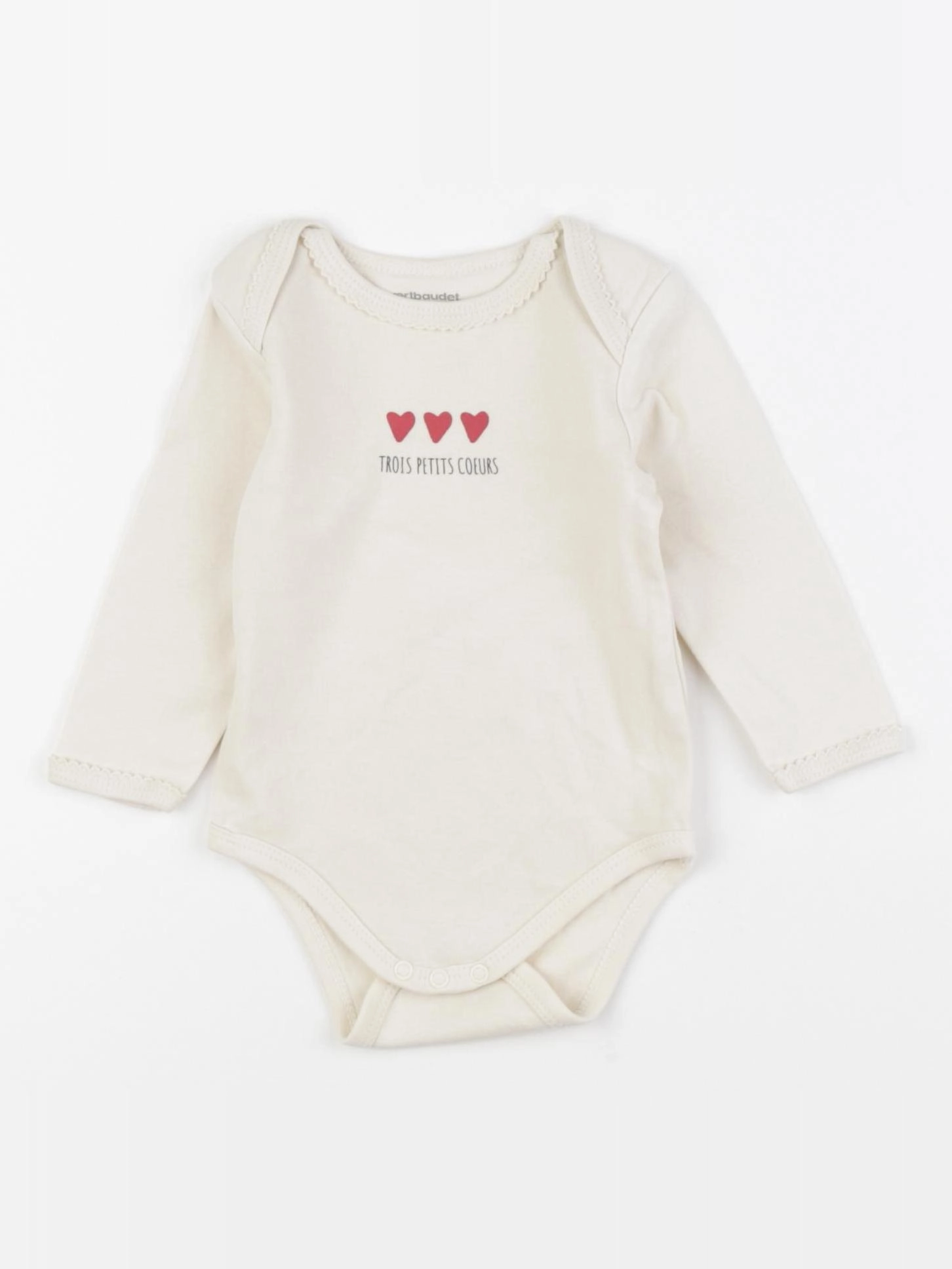 Vertbaudet - body beige - 9 mois