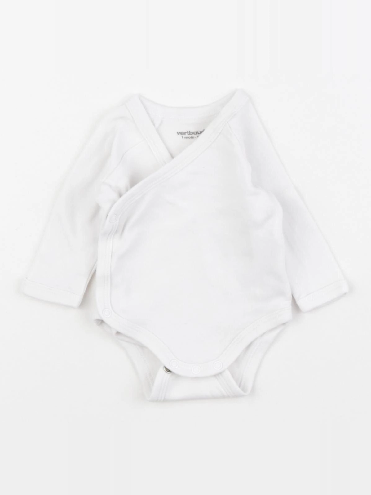 Vertbaudet - body blanc - 1 mois