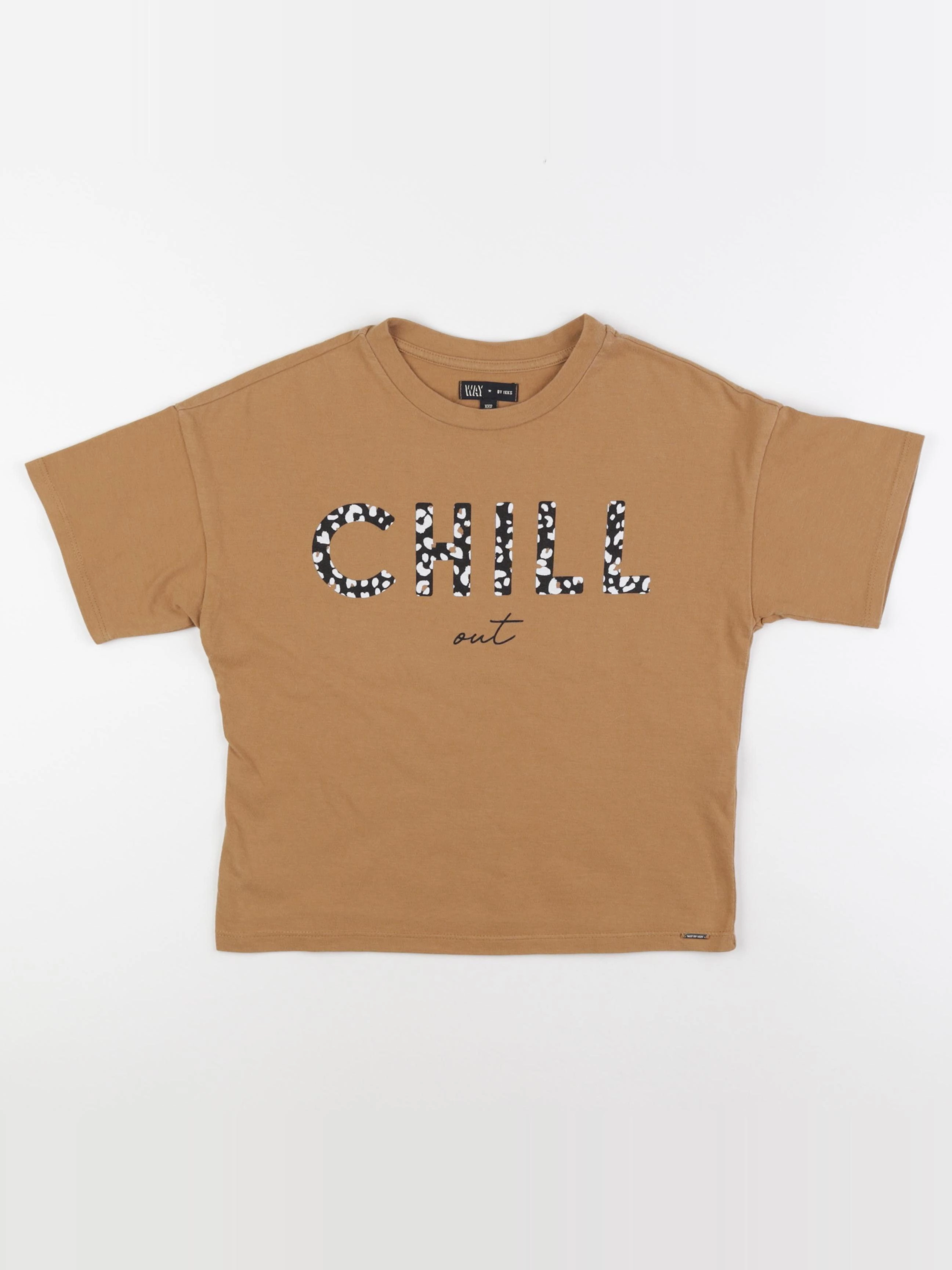 IKKS - tee-shirt marron - 10 ans