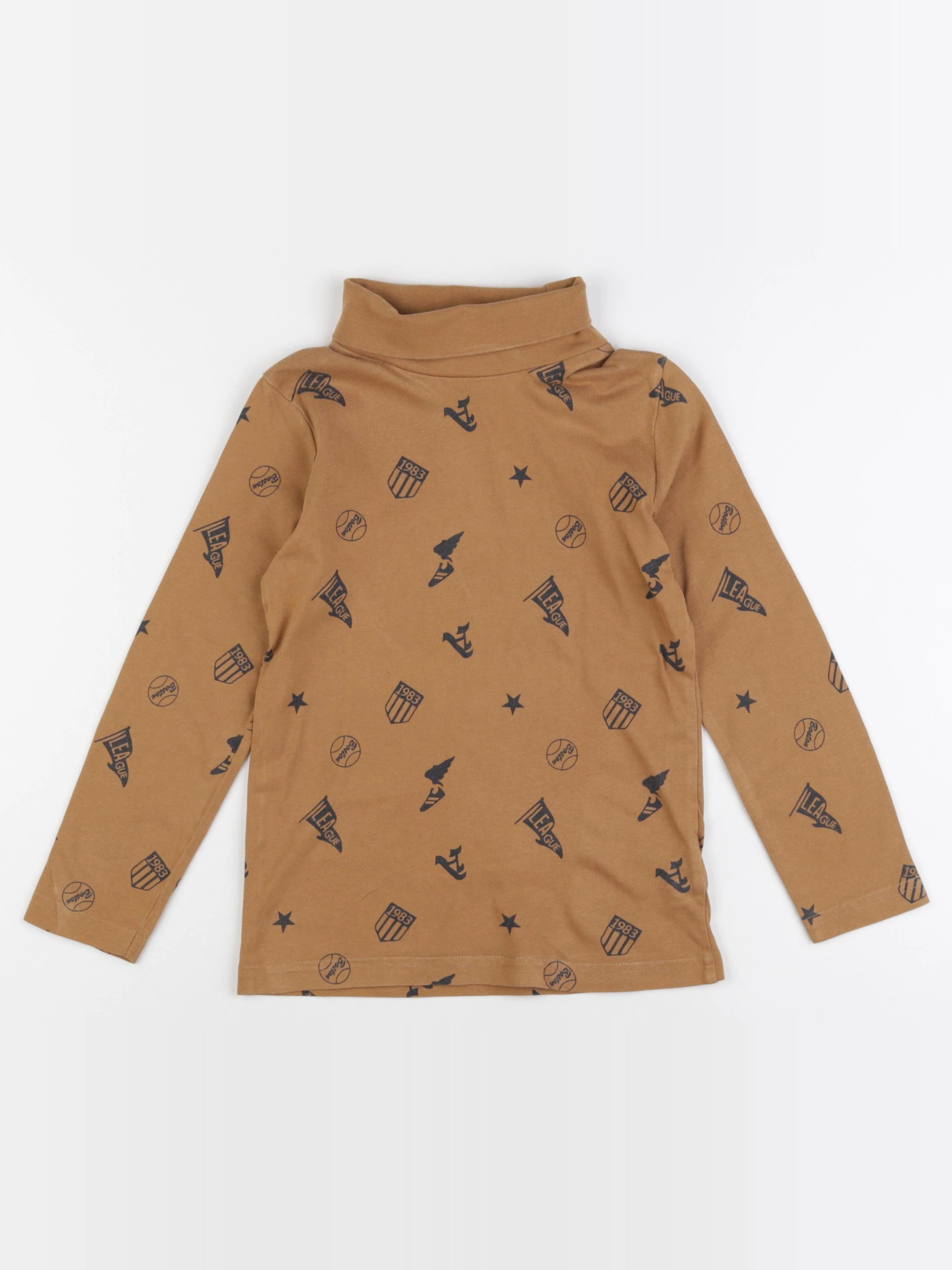 Tape à l'oeil - sous-pull marron - 6 ans
