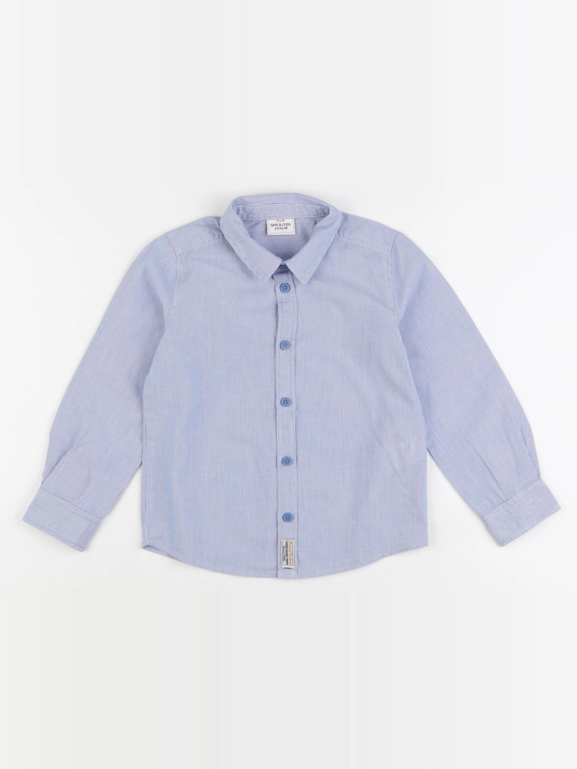 Tape à l'oeil - chemise bleu - 3 ans