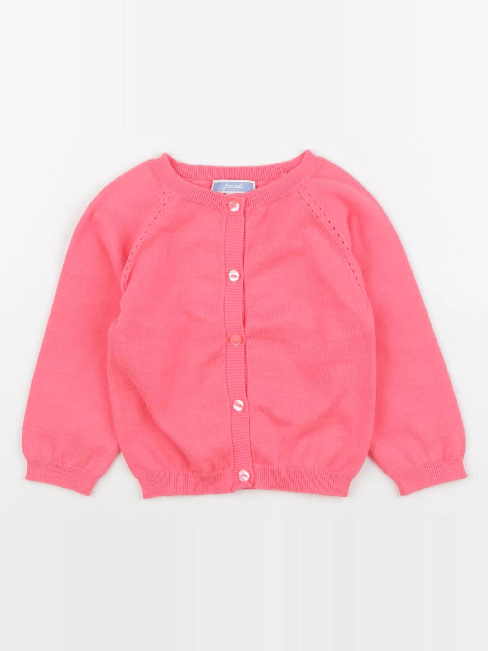 Jacadi - gilet rose fluo - 18 mois
