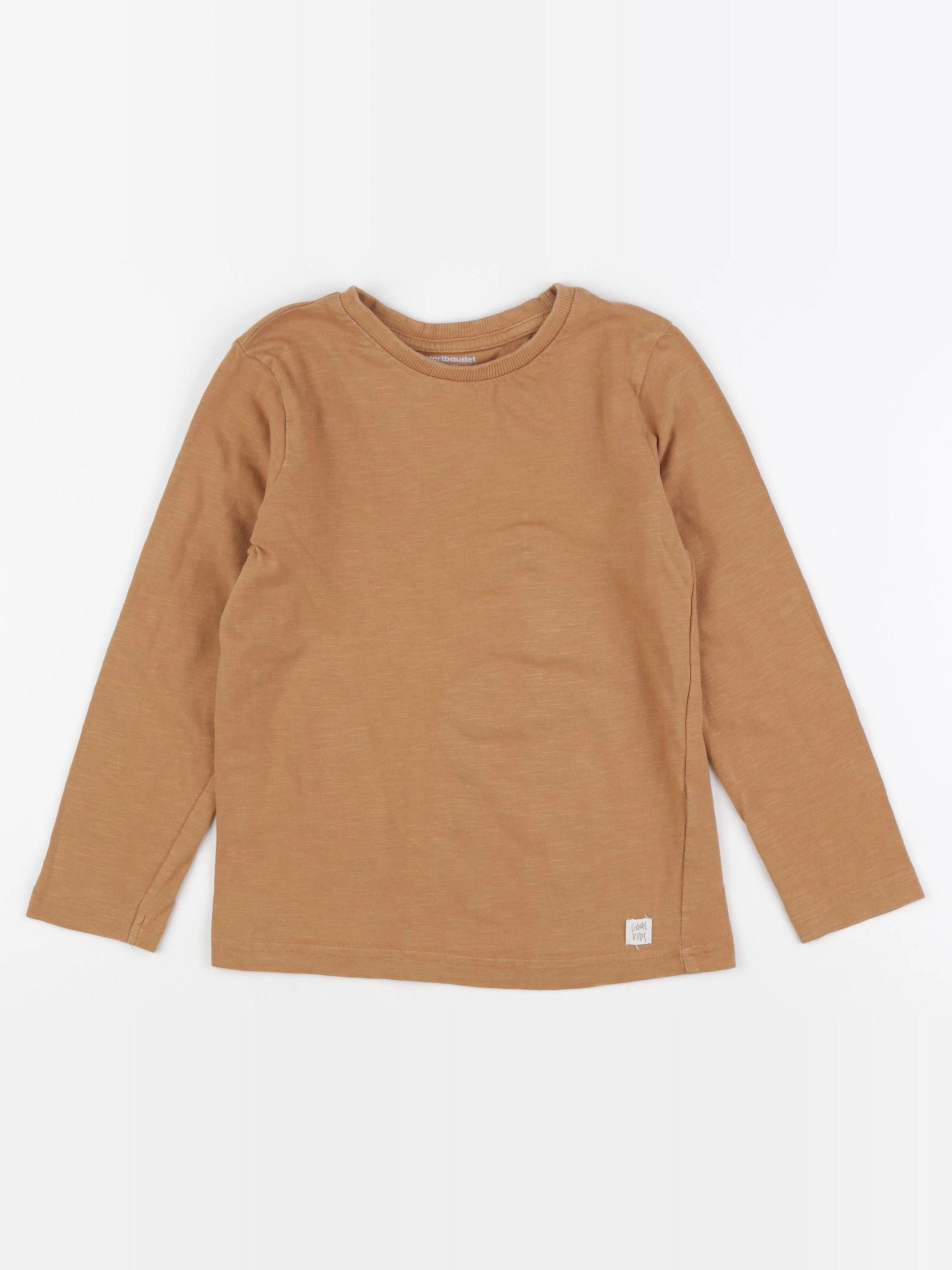 Vertbaudet - tee-shirt marron - 6 ans