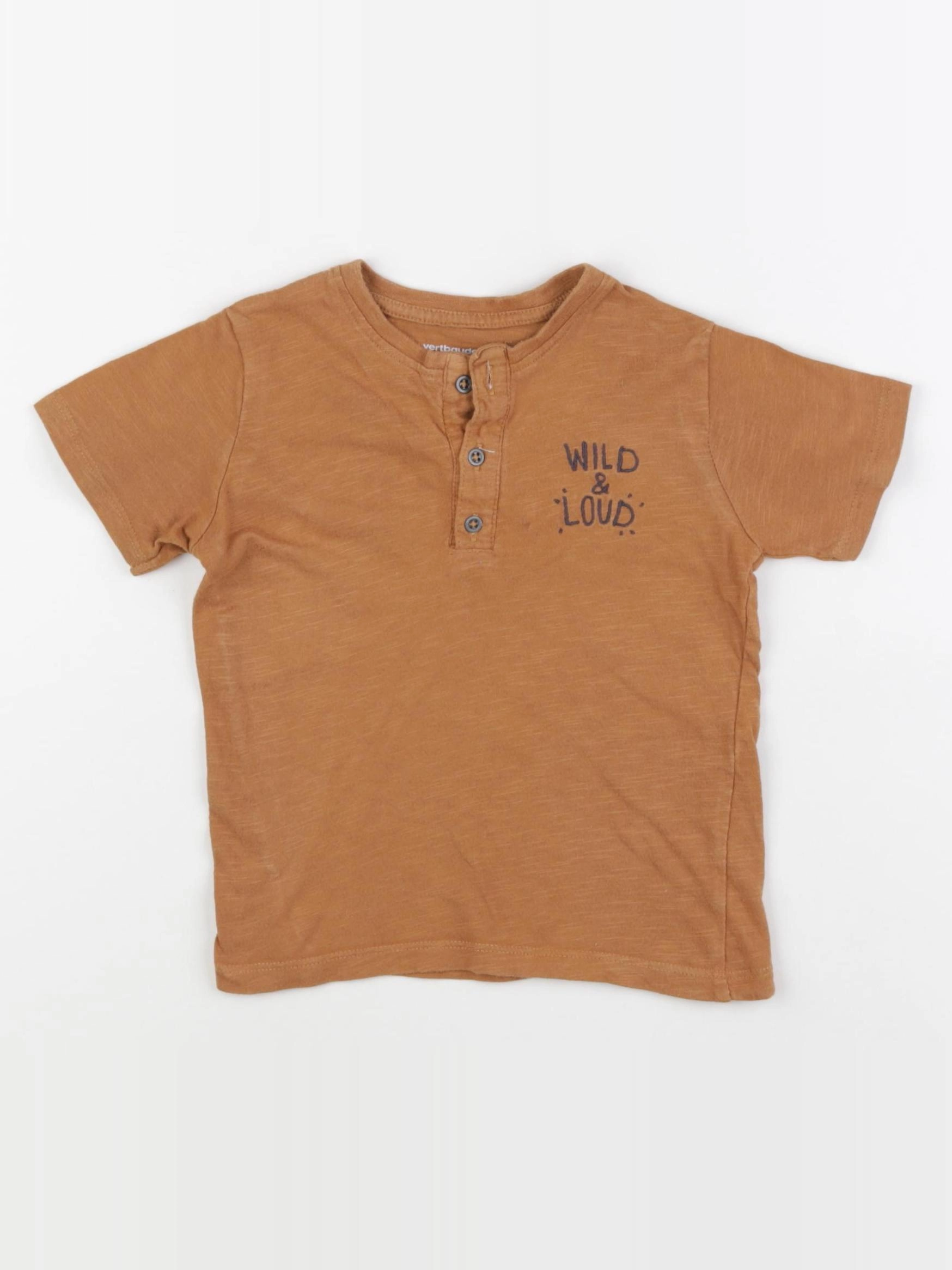 Vertbaudet - tee-shirt marron - 3 ans
