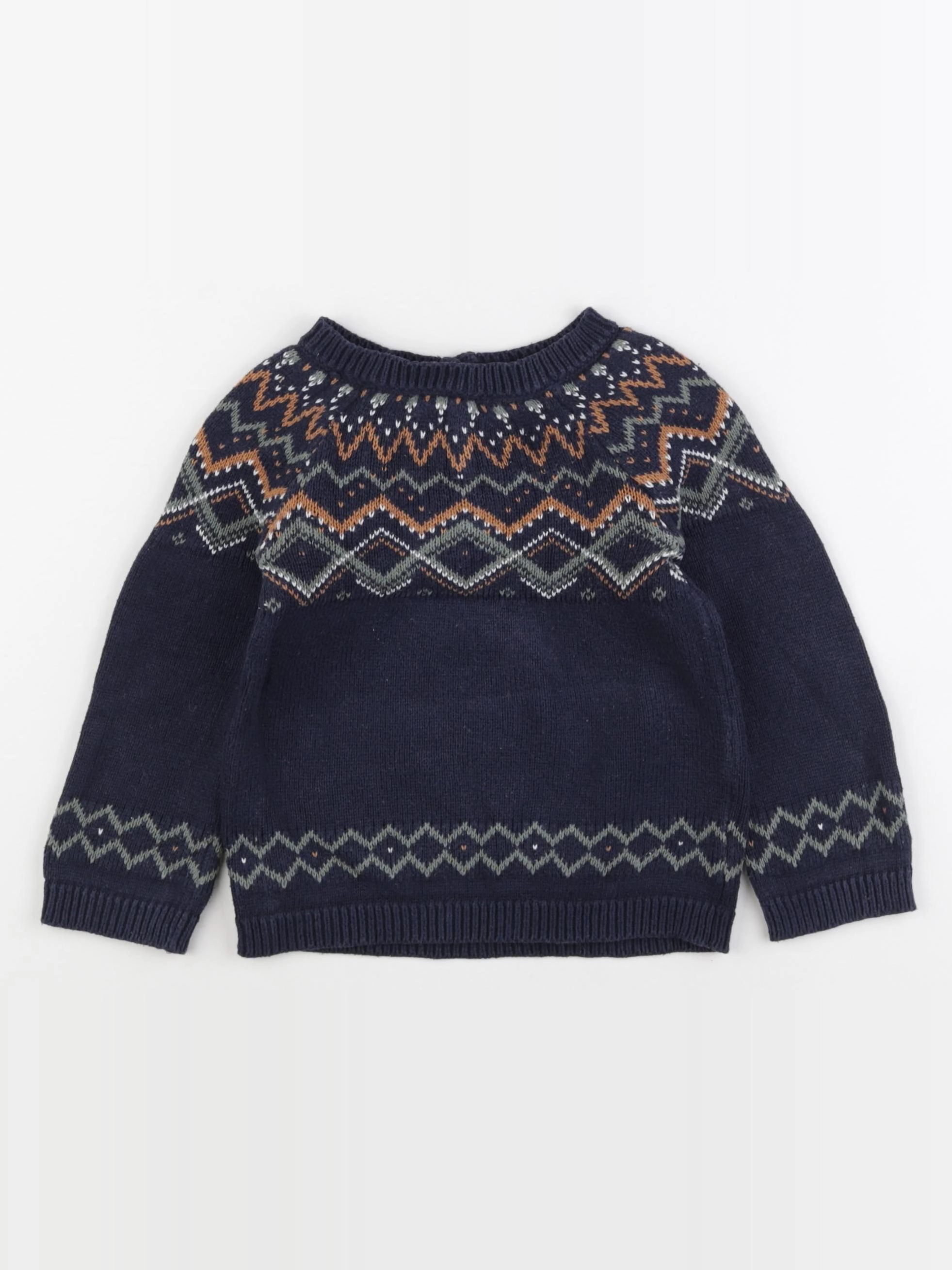 Vertbaudet - pull bleu - 36 mois