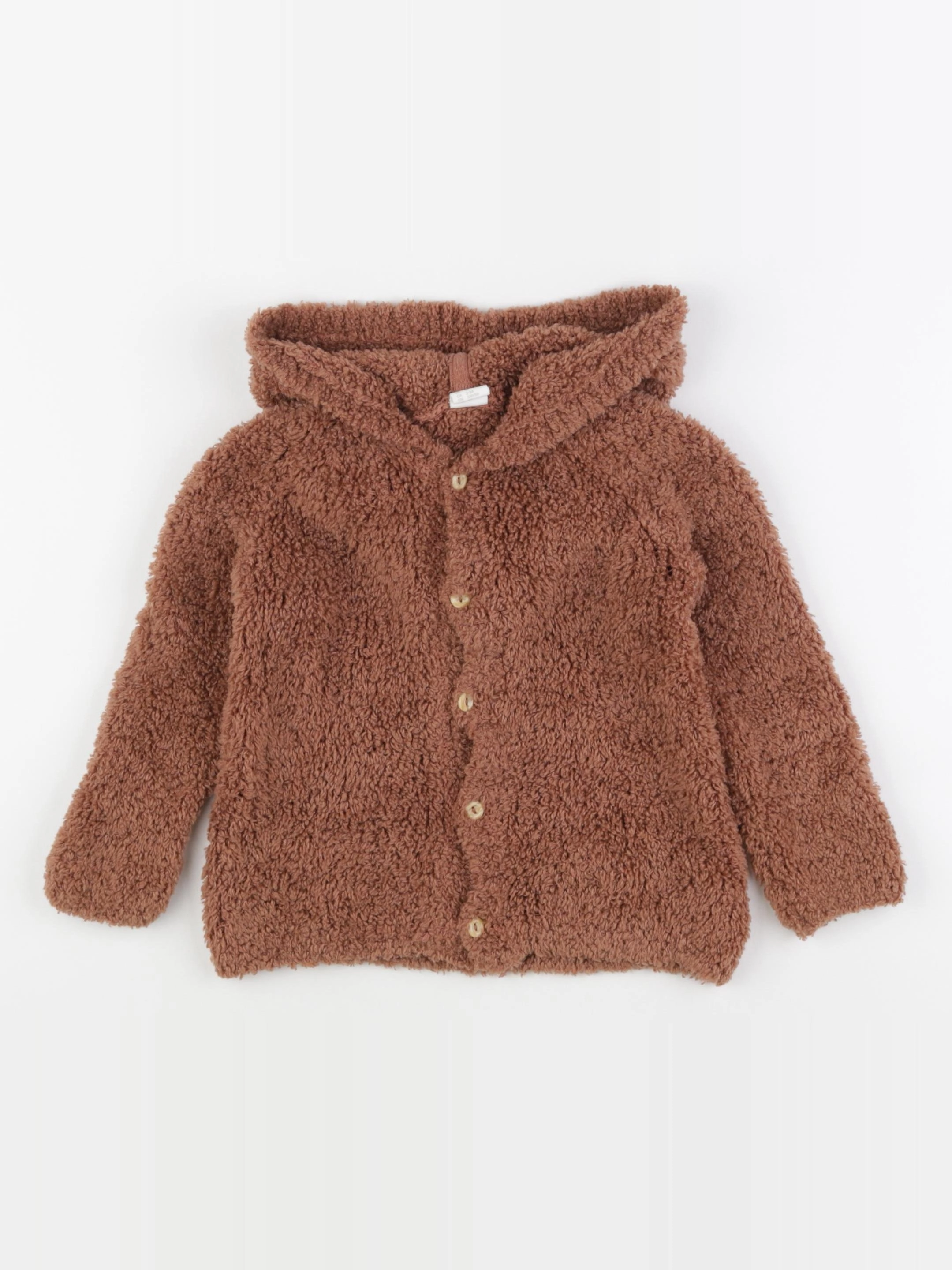 H&M - gilet marron - 2/3 ans