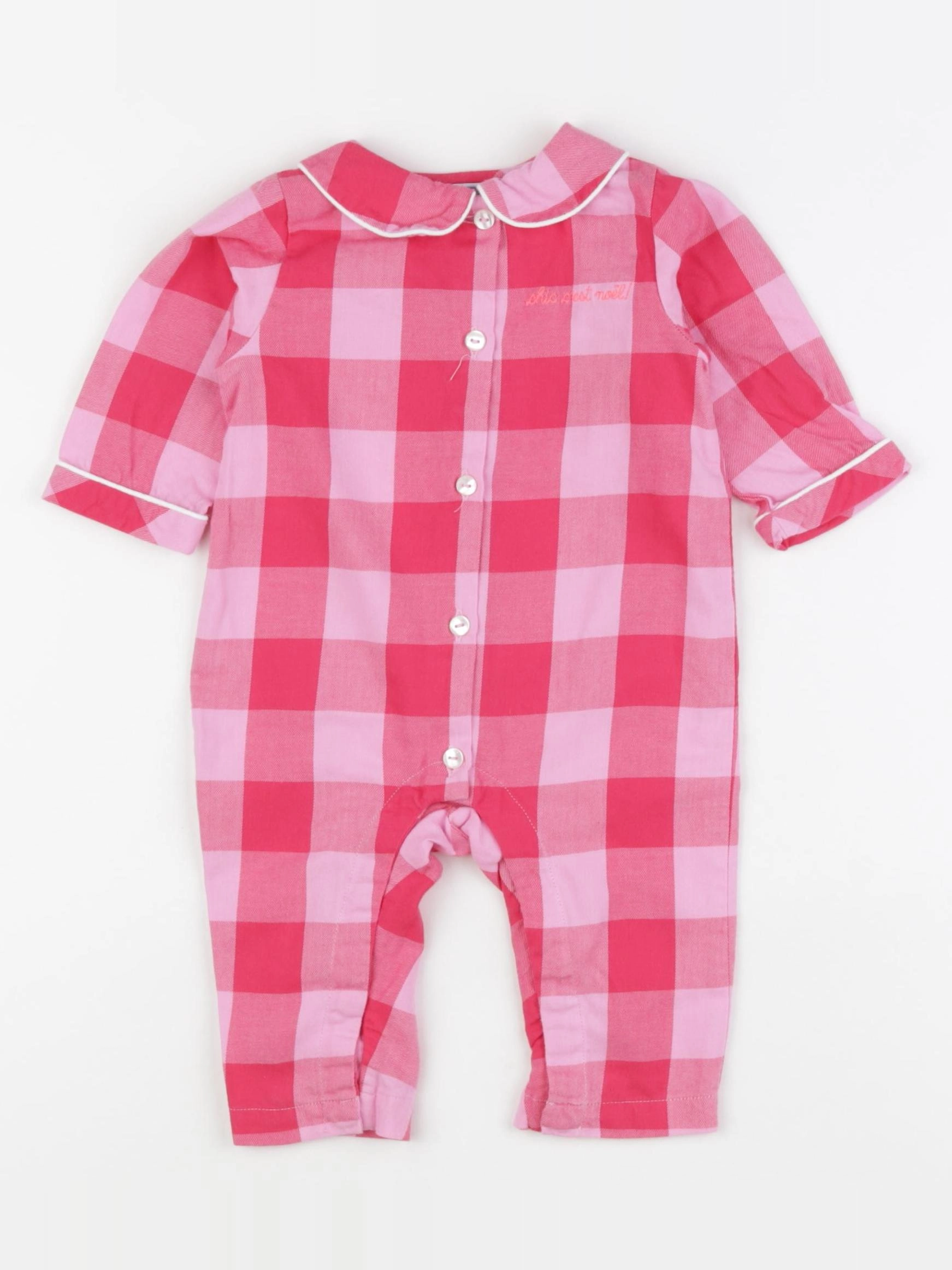 Jacadi - pyjama coton rose - 6 mois