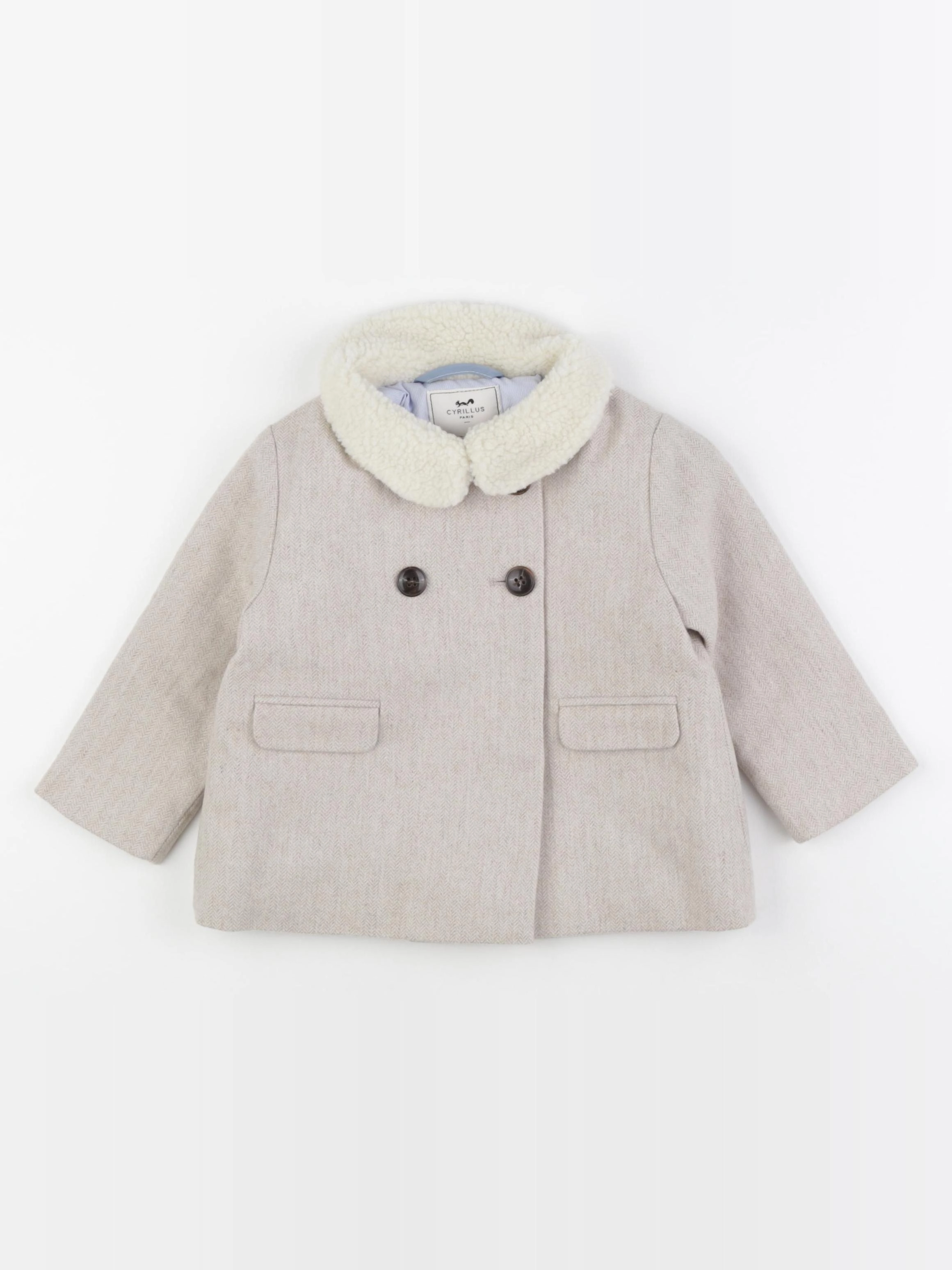 Cyrillus - manteau marron - 18 mois