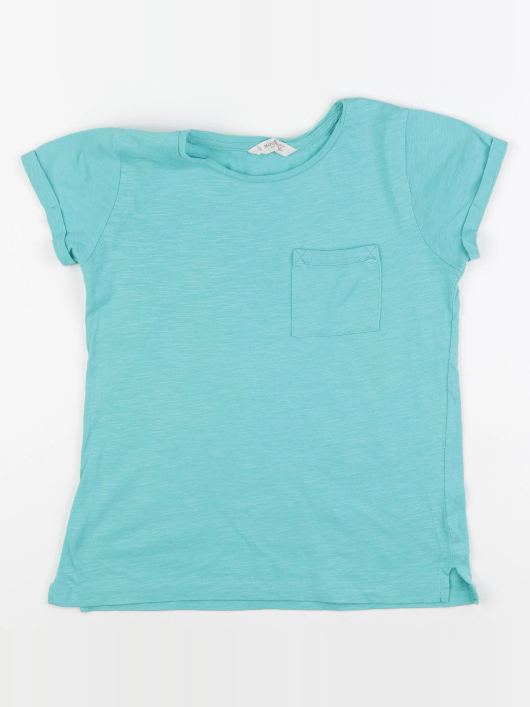 Mango - tee-shirt bleu - 7/8 ans