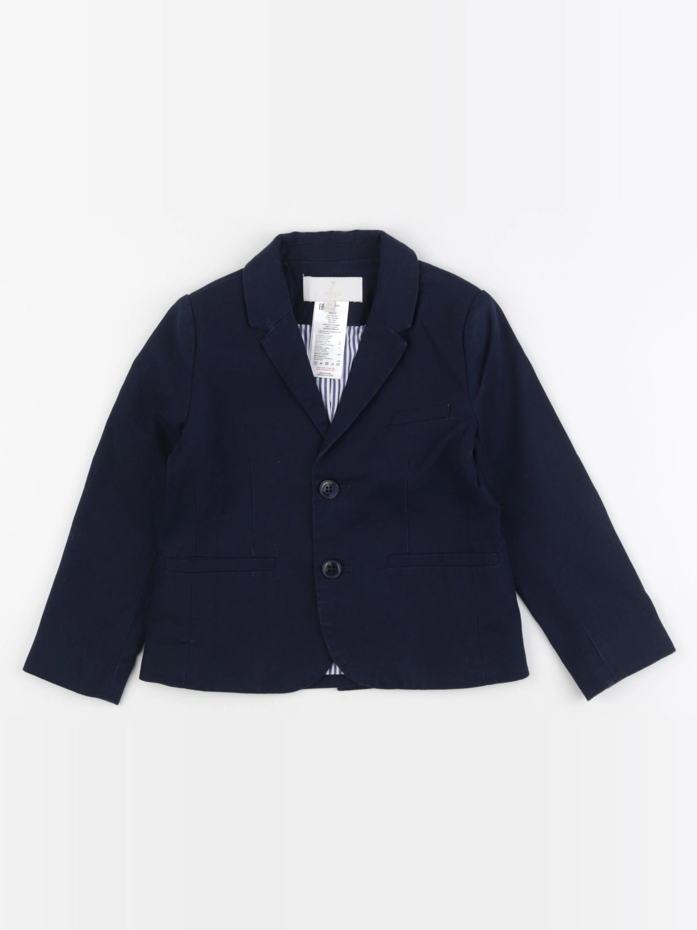 Jacadi - veste doublé bleu - 4 ans