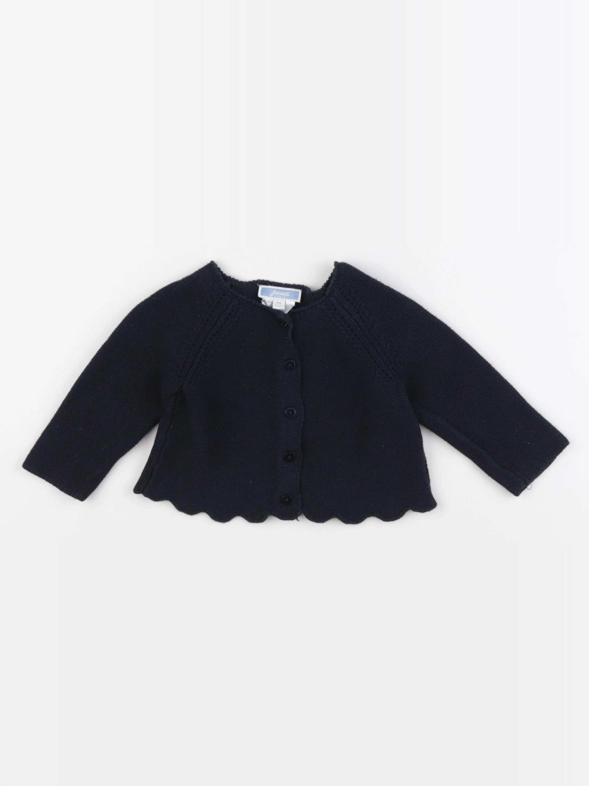 Jacadi - gilet bleu - 6 mois