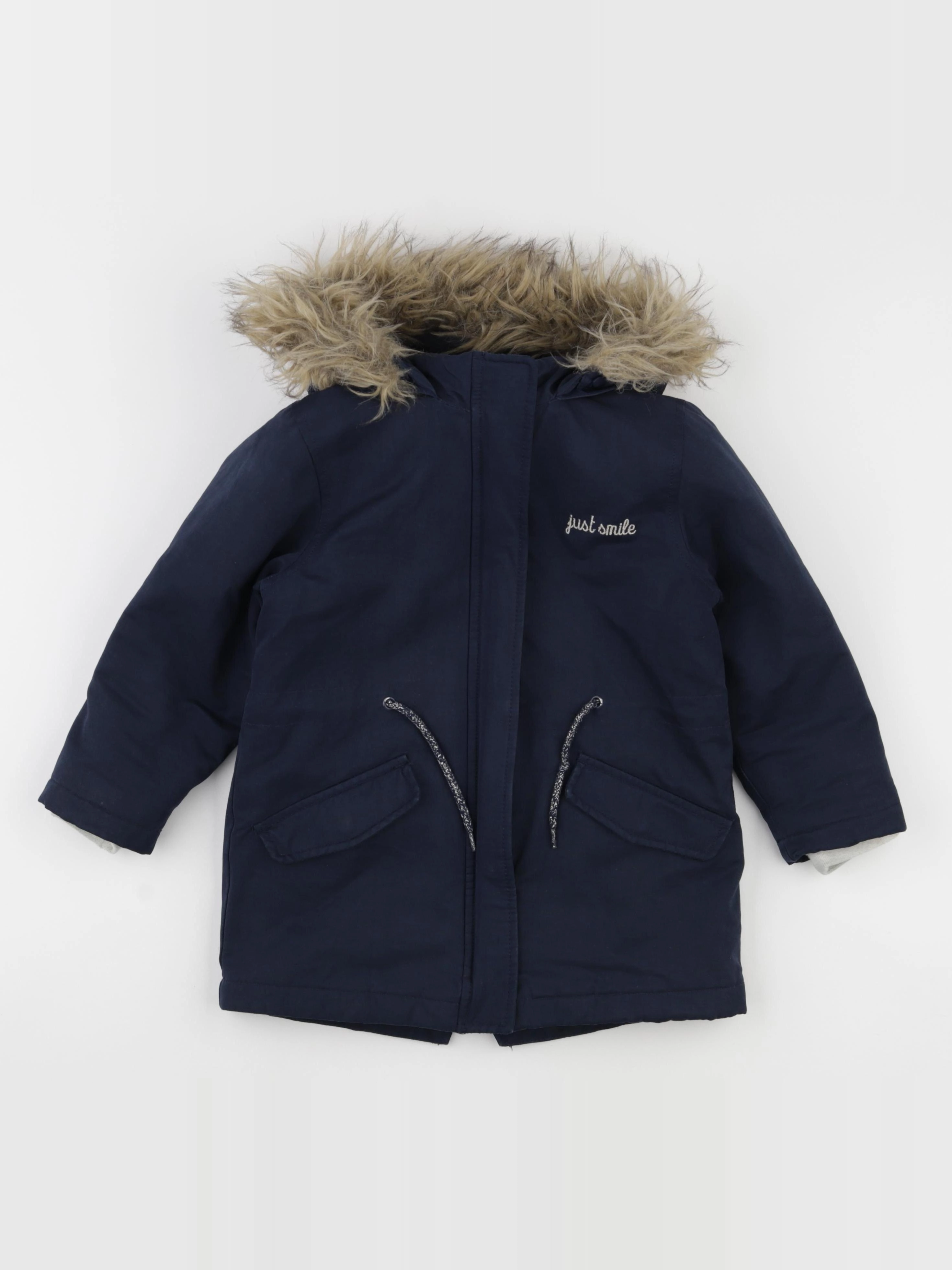 Vertbaudet - manteau doublure amovible bleu - 6 ans