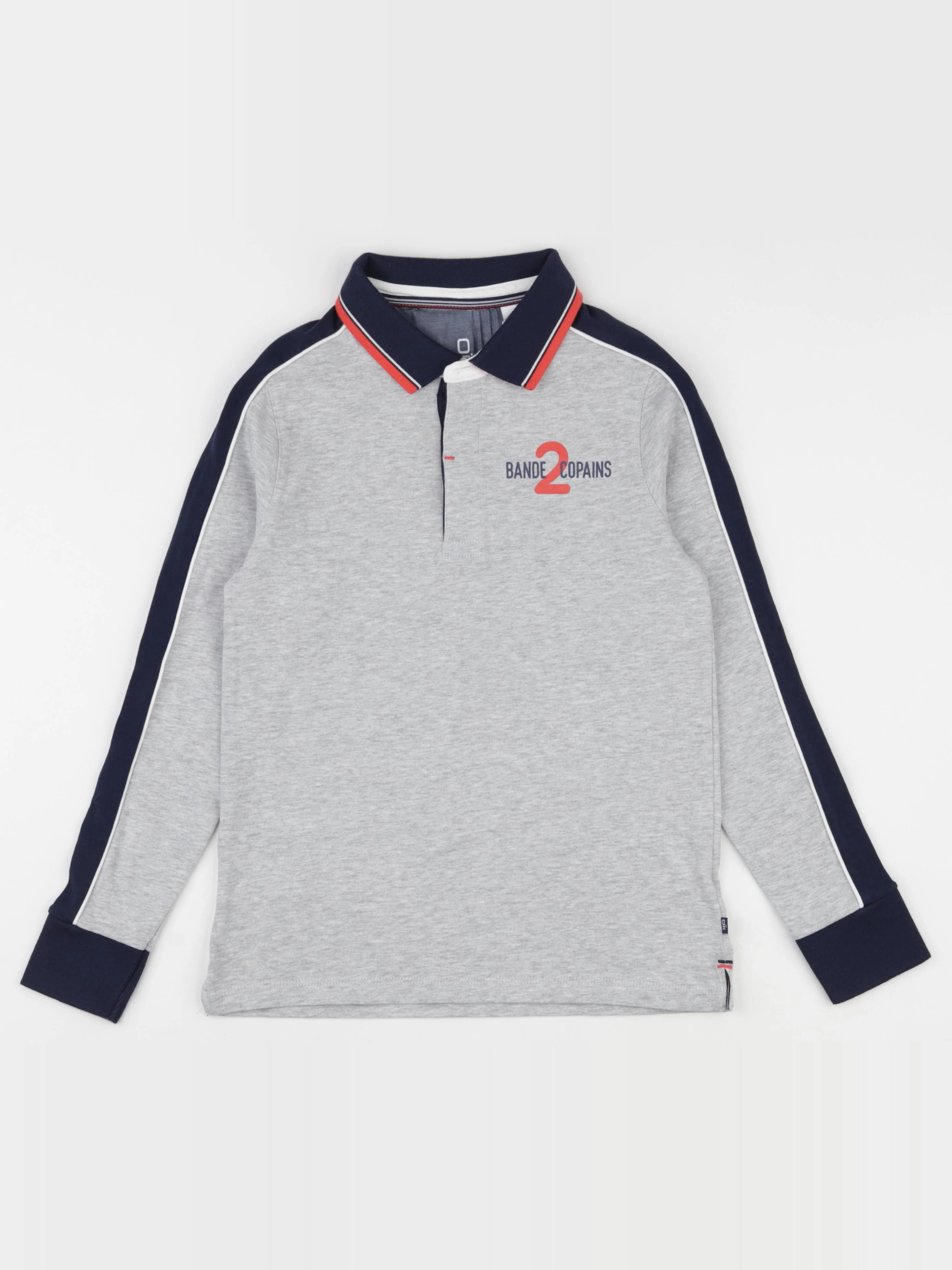 Okaidi - polo gris - 10 ans